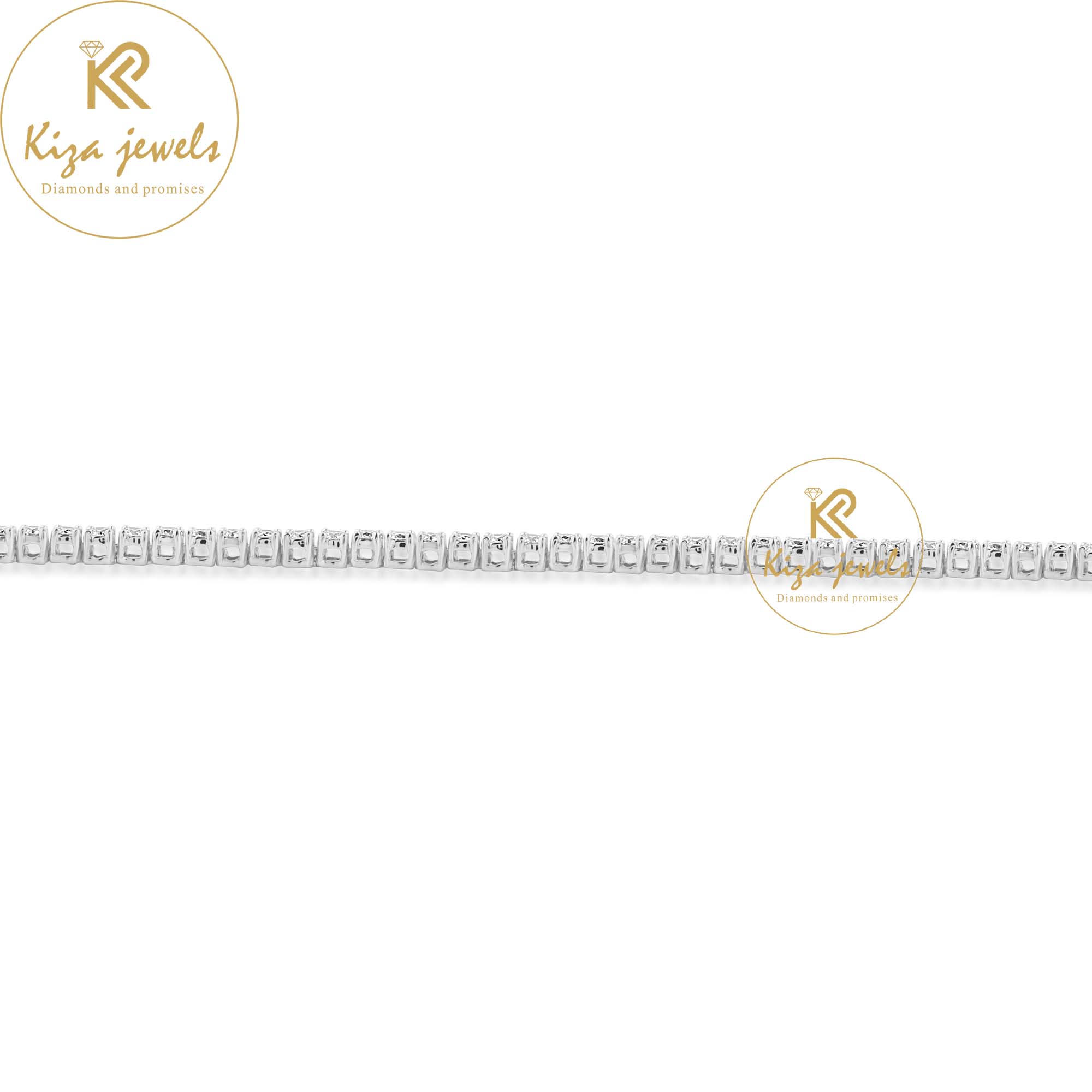 2.84 TDW Round Cut Diamond Tennis Bracelet