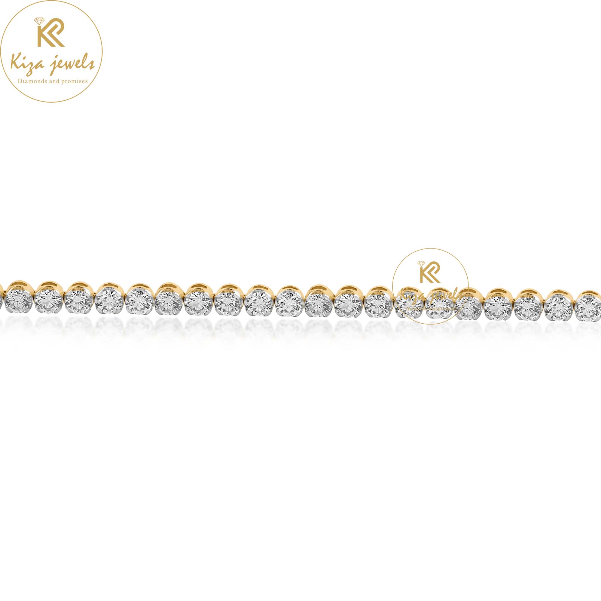 3.127 TDW Round Cut Diamond Tennis Bracelet