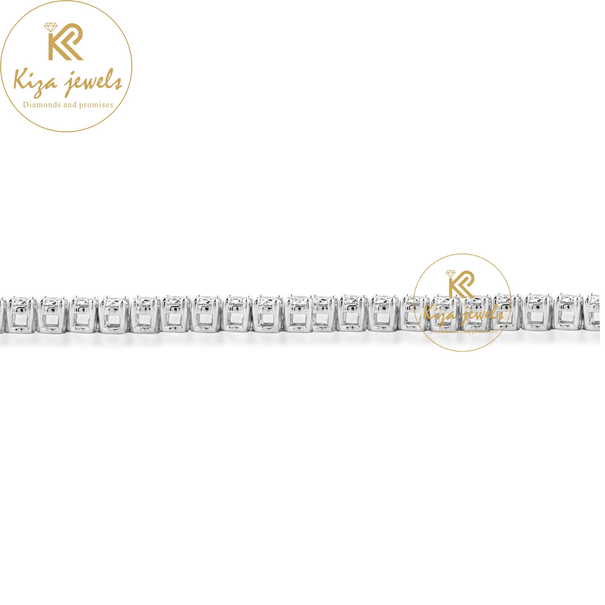 9.14 TDW Round Cut Diamond Tennis Bracelet