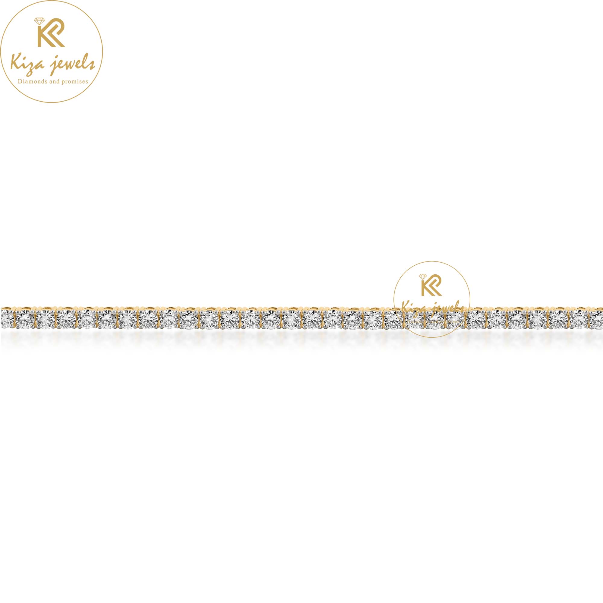 2.84 CT Round Cut Diamond Tennis Bracelet