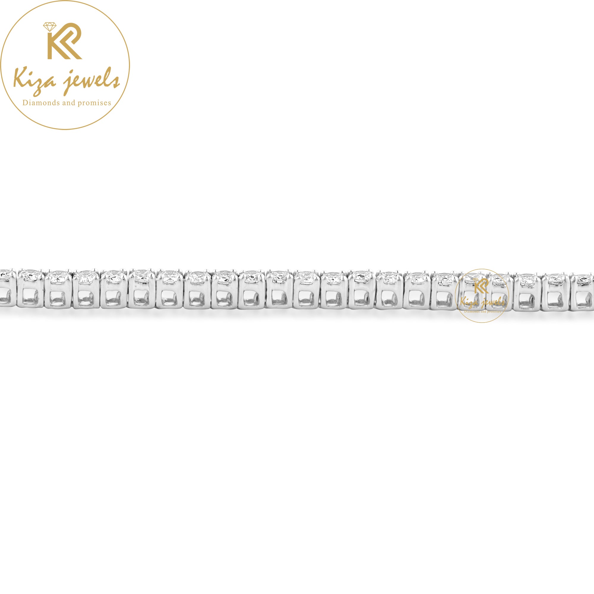 4.41 TDW Round Cut Diamond Tennis Bracelet