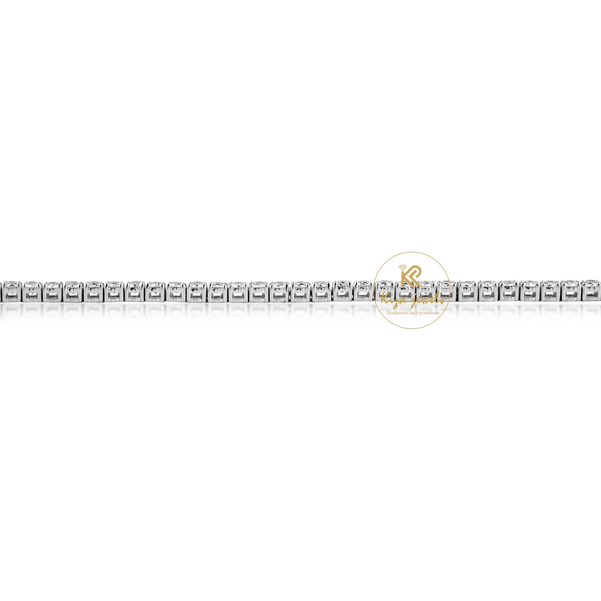 4.60 TDW Round Cut Diamond Tennis Bracelet