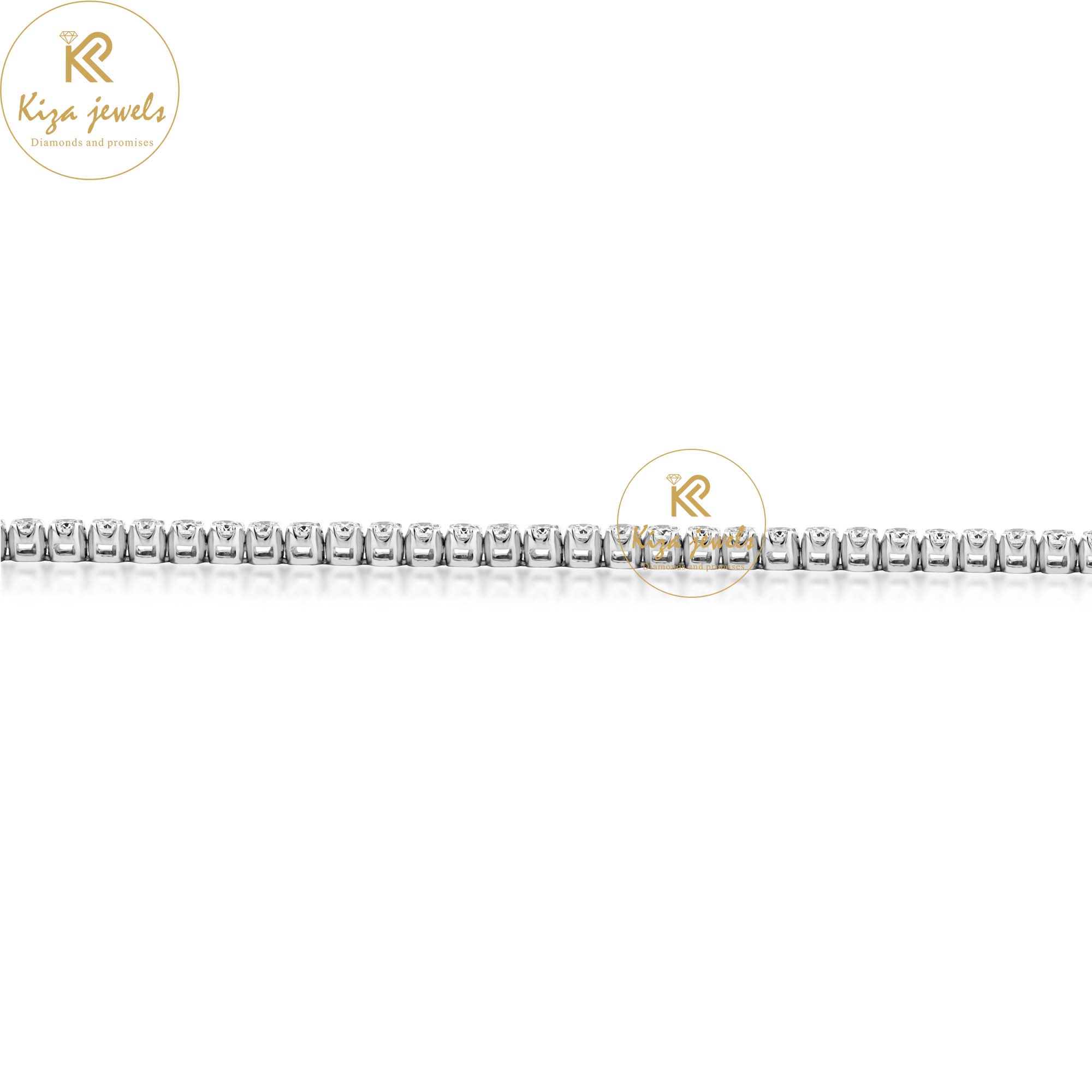 1.90 TDW Round Cut Diamond Tennis Bracelet