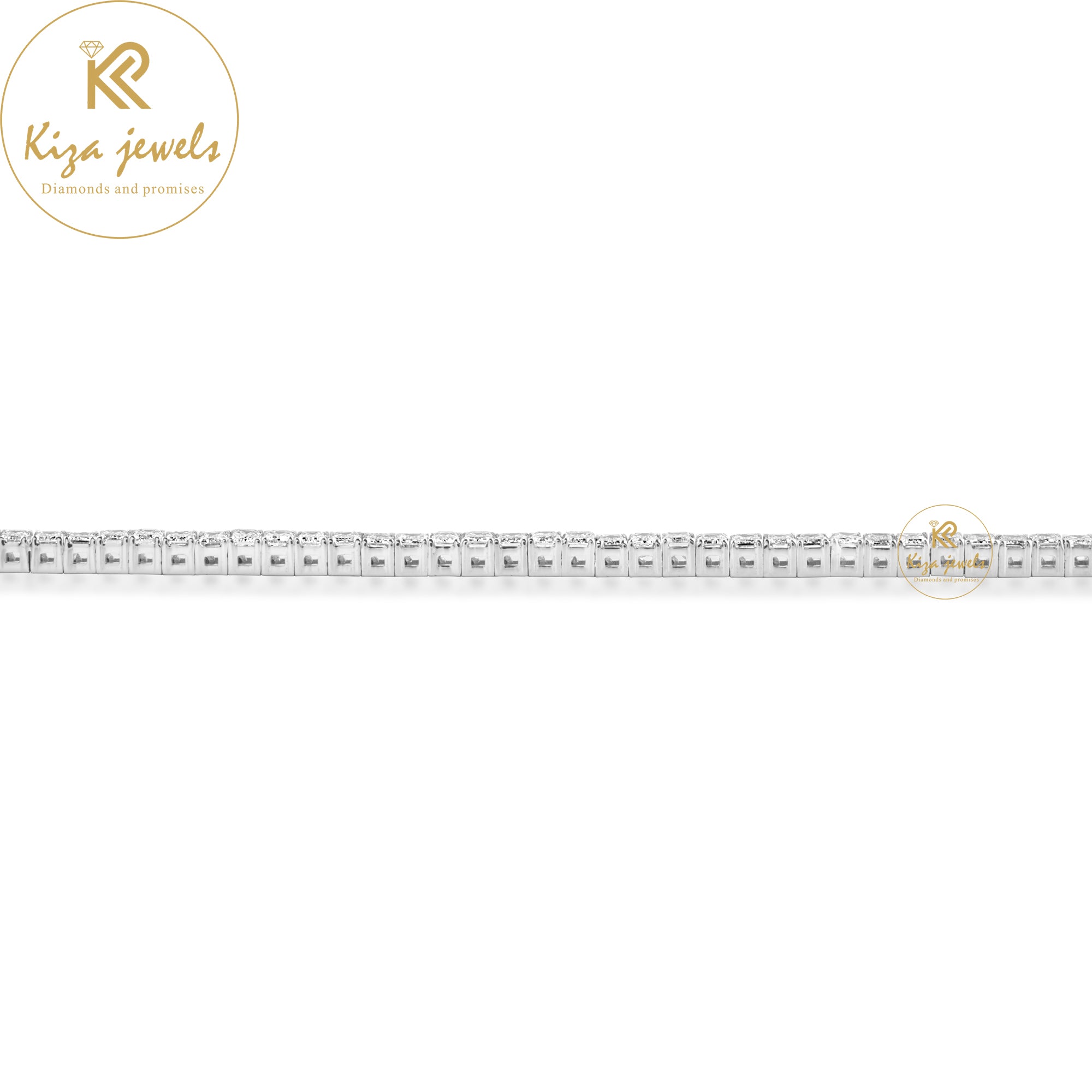 4.06 TDW Emerald Cut Diamond Tennis Bracelet