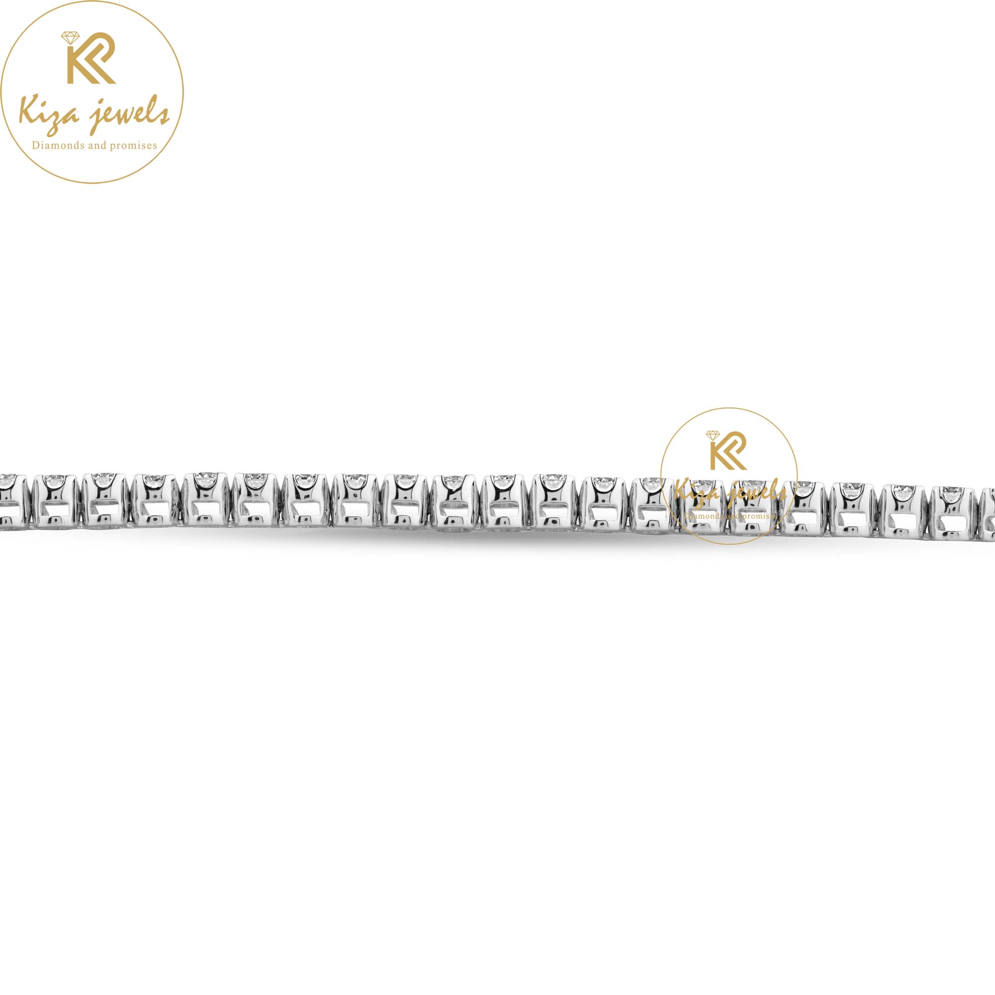 2.915 TDW Round Cut Diamond Tennis Bracelet