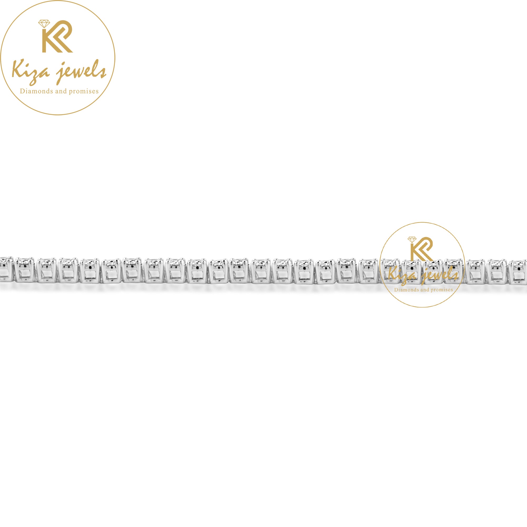 2.62 TDW Round Cut Diamond Tennis Bracelet