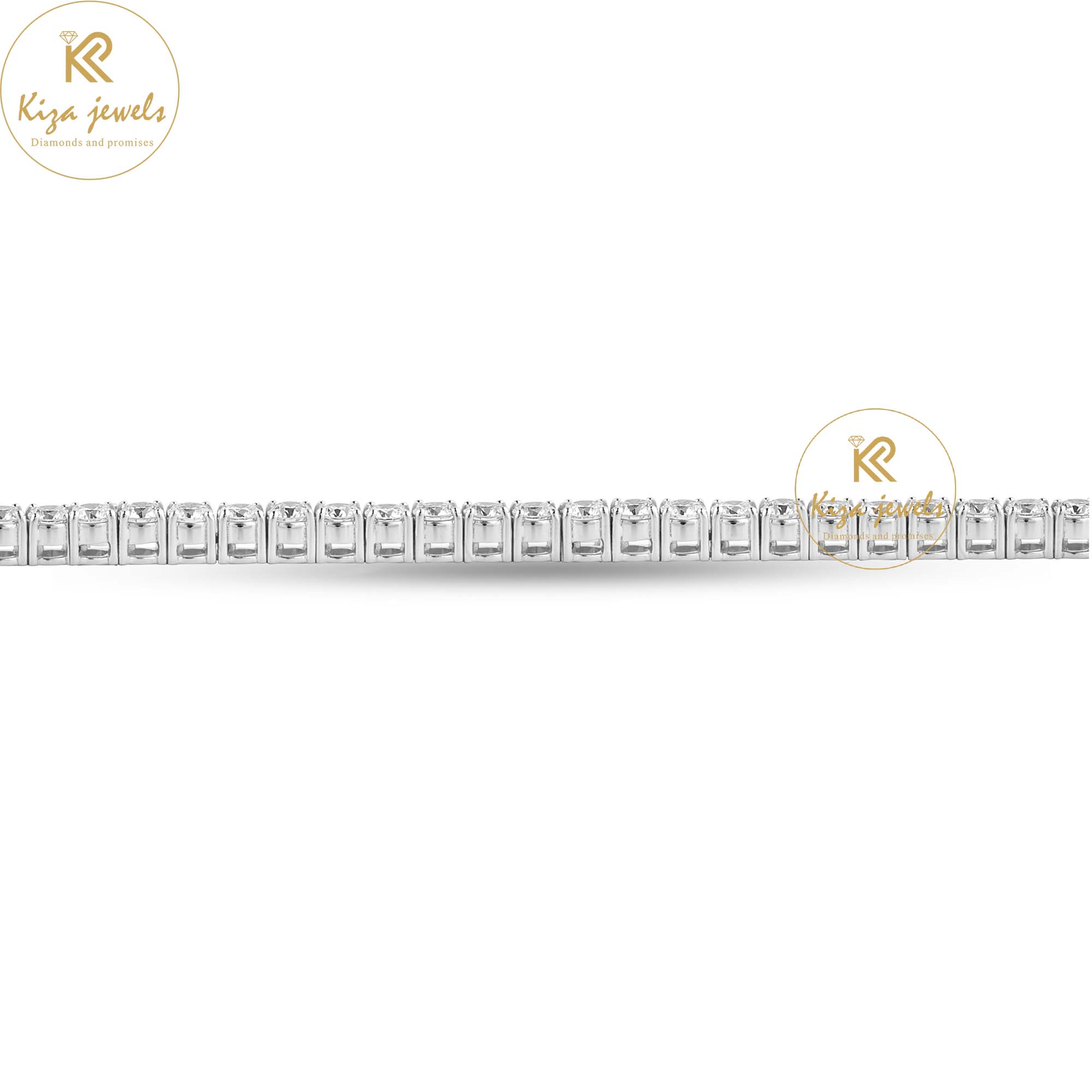 5.20 TDW Round Cut Diamond Bracelet Tennis Bracelet