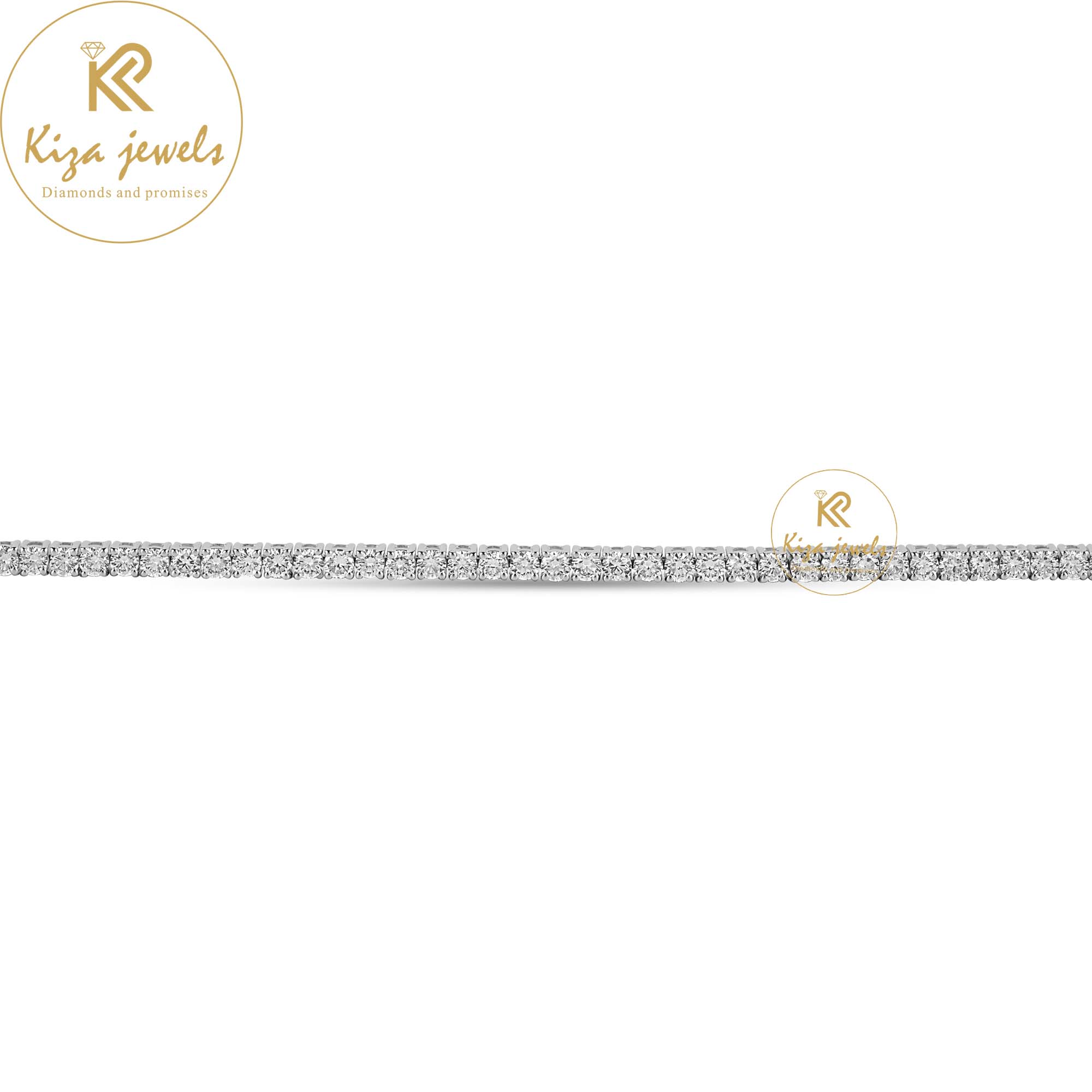 8.84 TDW Round Cut Diamond Tennis Bracelet