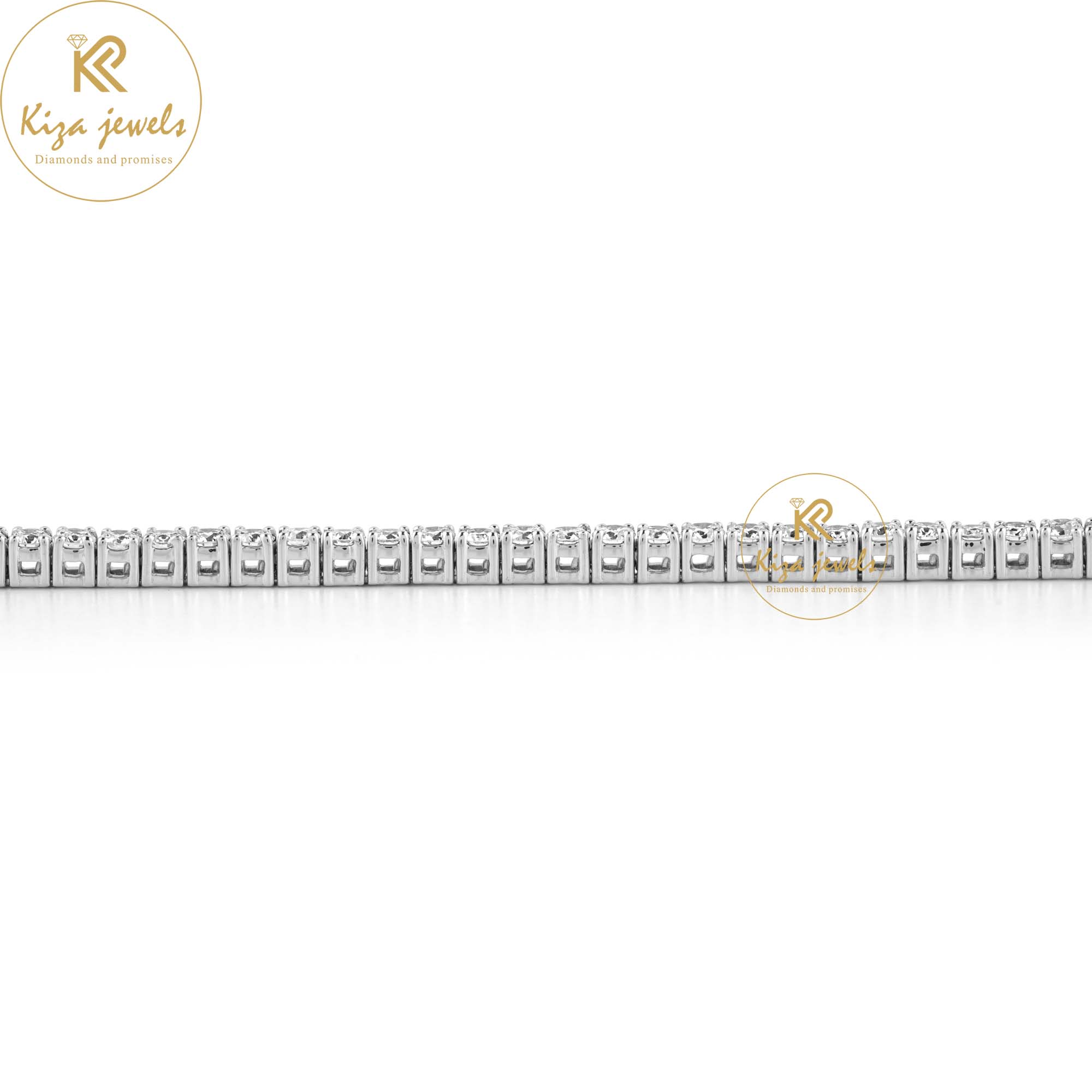 1.82 TDW Round Cut Diamond Tennis Bracelet