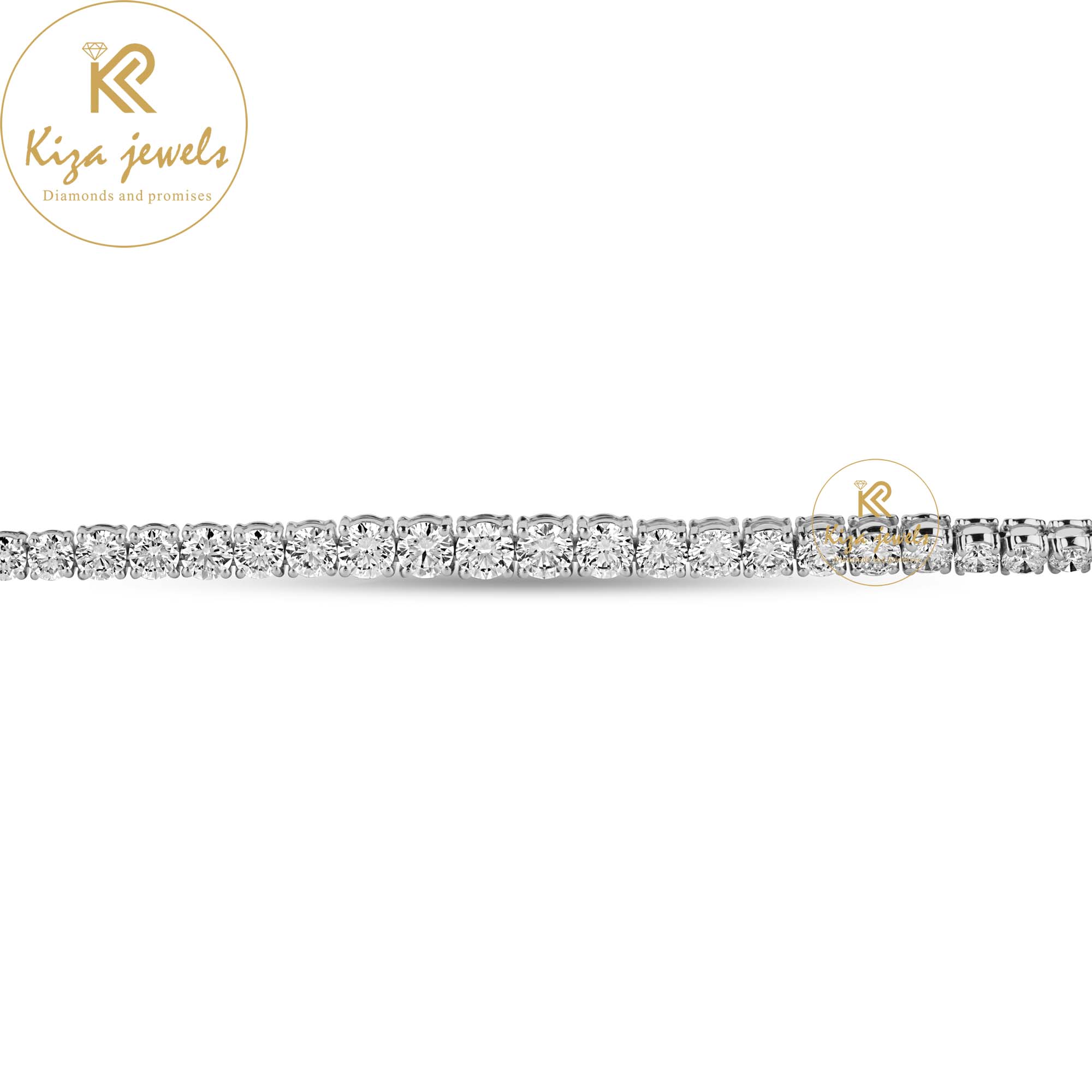 1.94 TDW Round Cut Diamond Tennis Bracelet