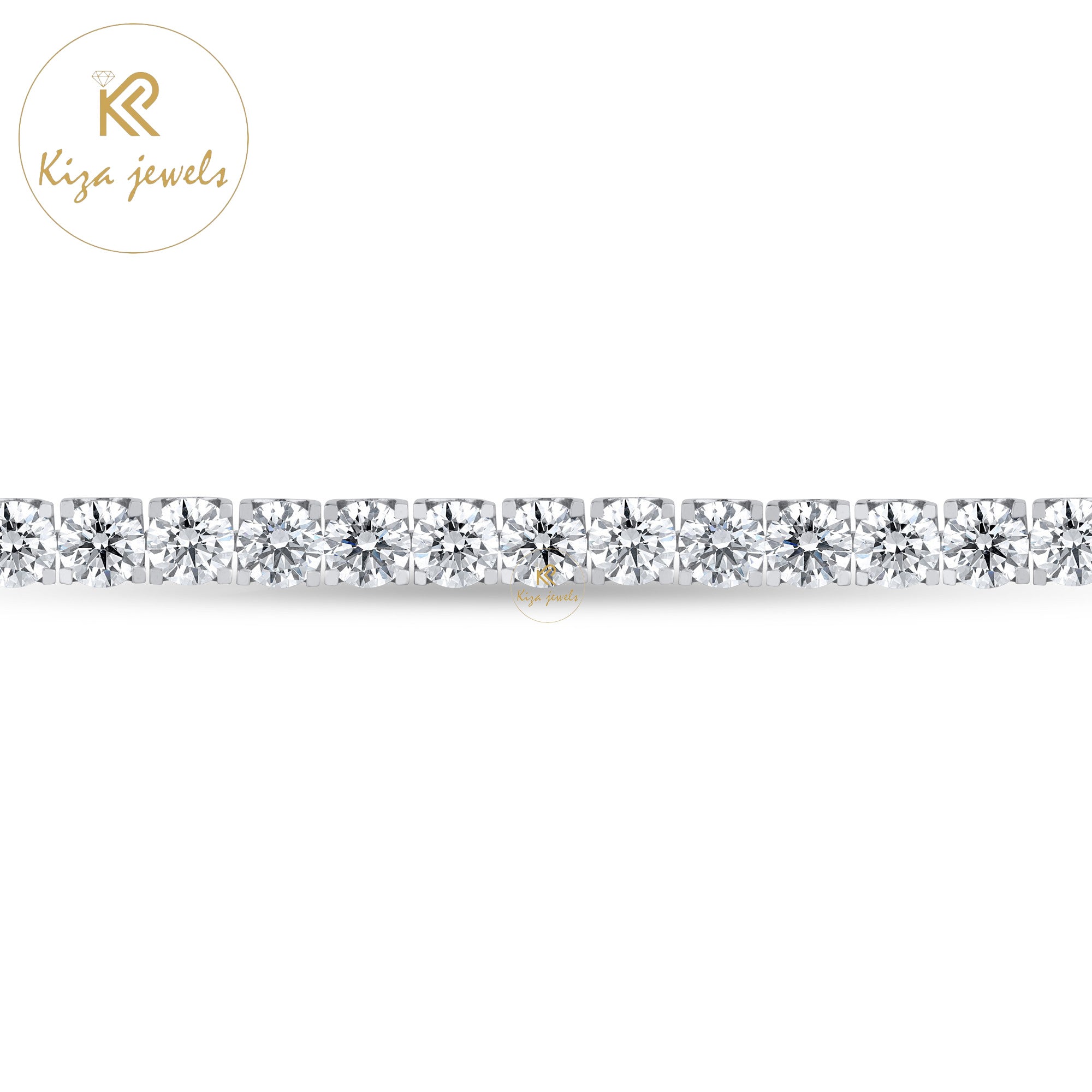 26.80 TDW Round Cut Diamond Tennis Bracelet