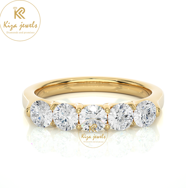 1.03 TDW Round Cut Women's Diamond Band Ring