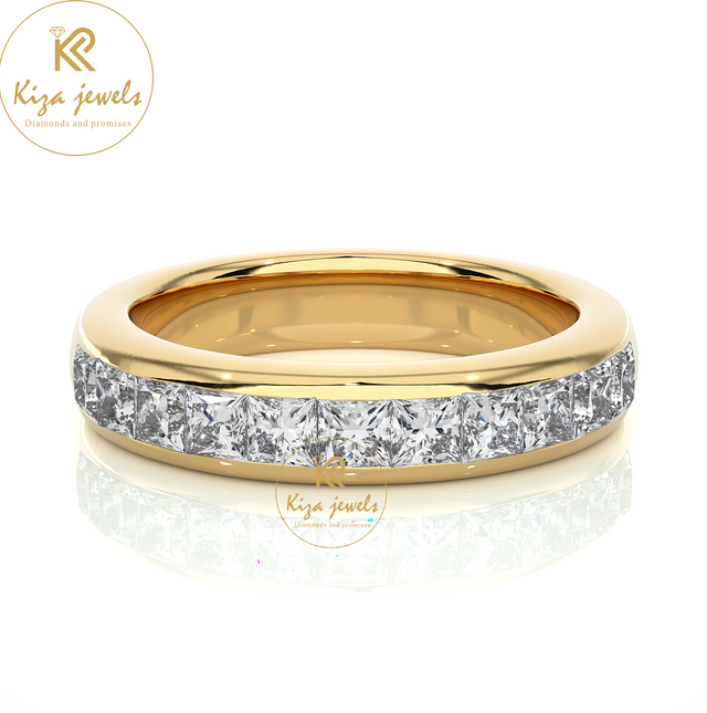 1.07 TDW Princess Cut Women's Diamond Band Ring