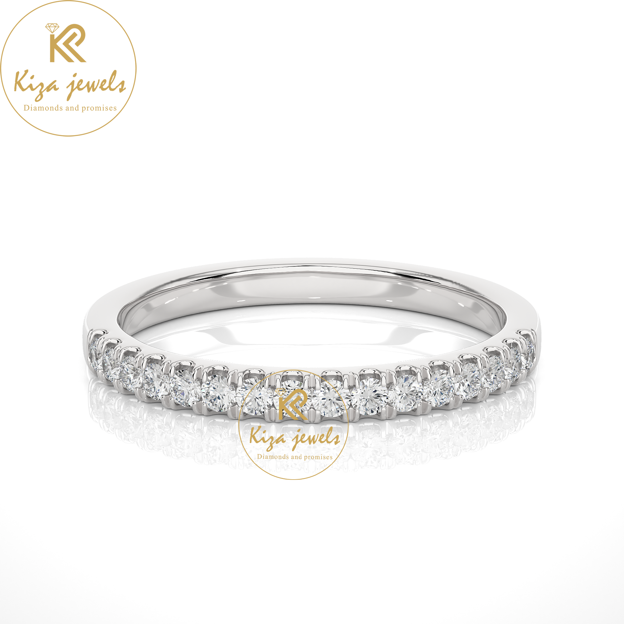 0.25 TDW Round Cut Women's Diamond Band Ring