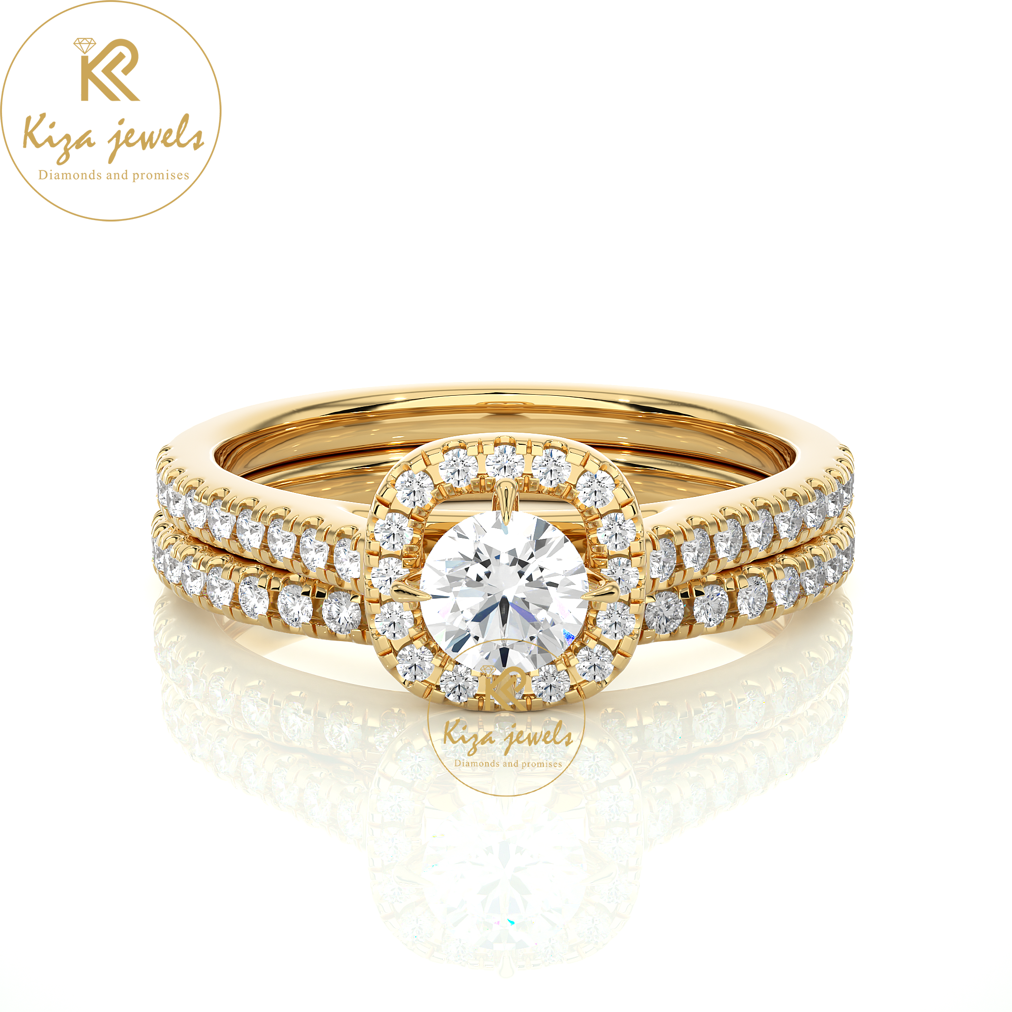 1.31 TDW Round Cut Women's Engagement Diamond Ring