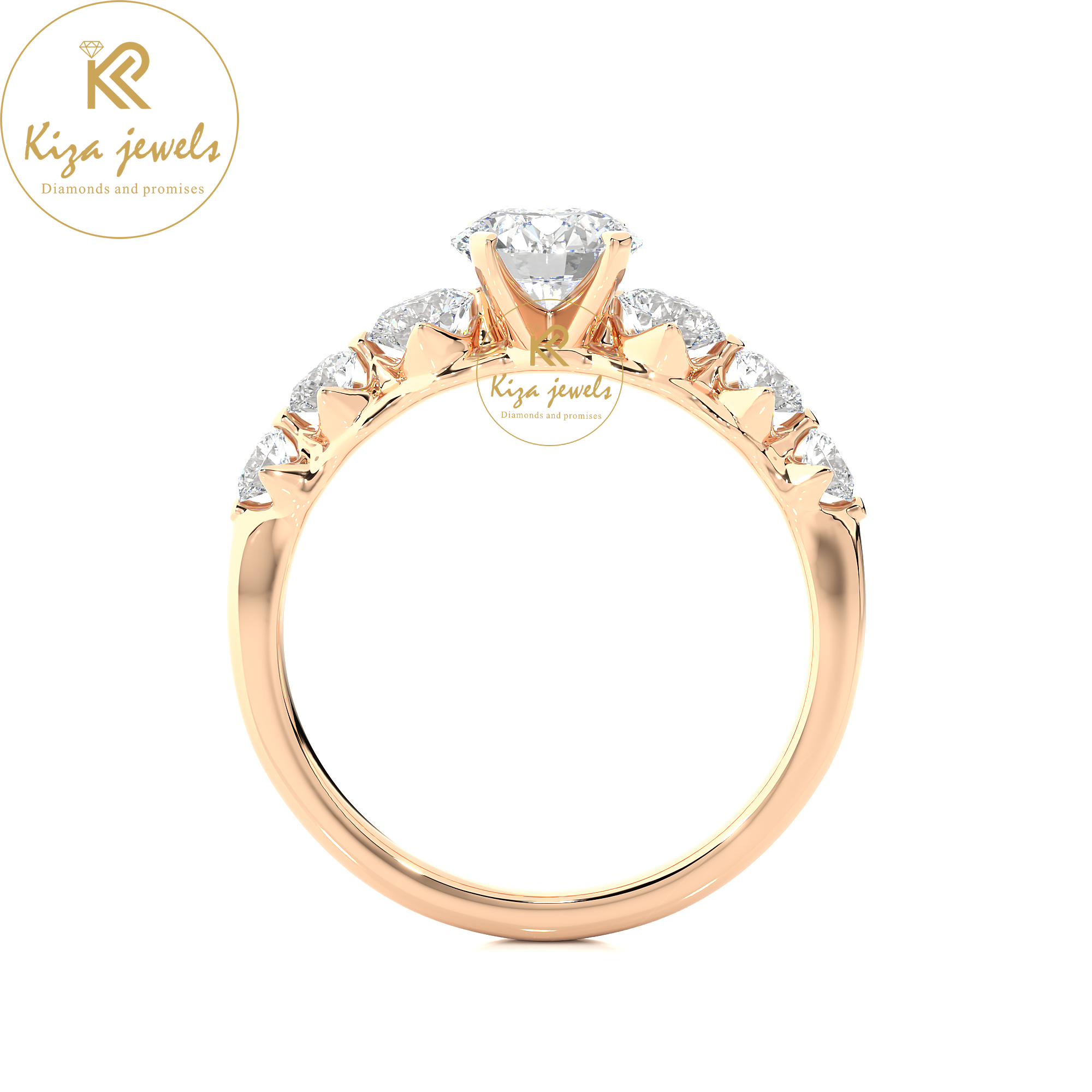 1.43 TDW Round Cut Women's Engagement Diamond Ring