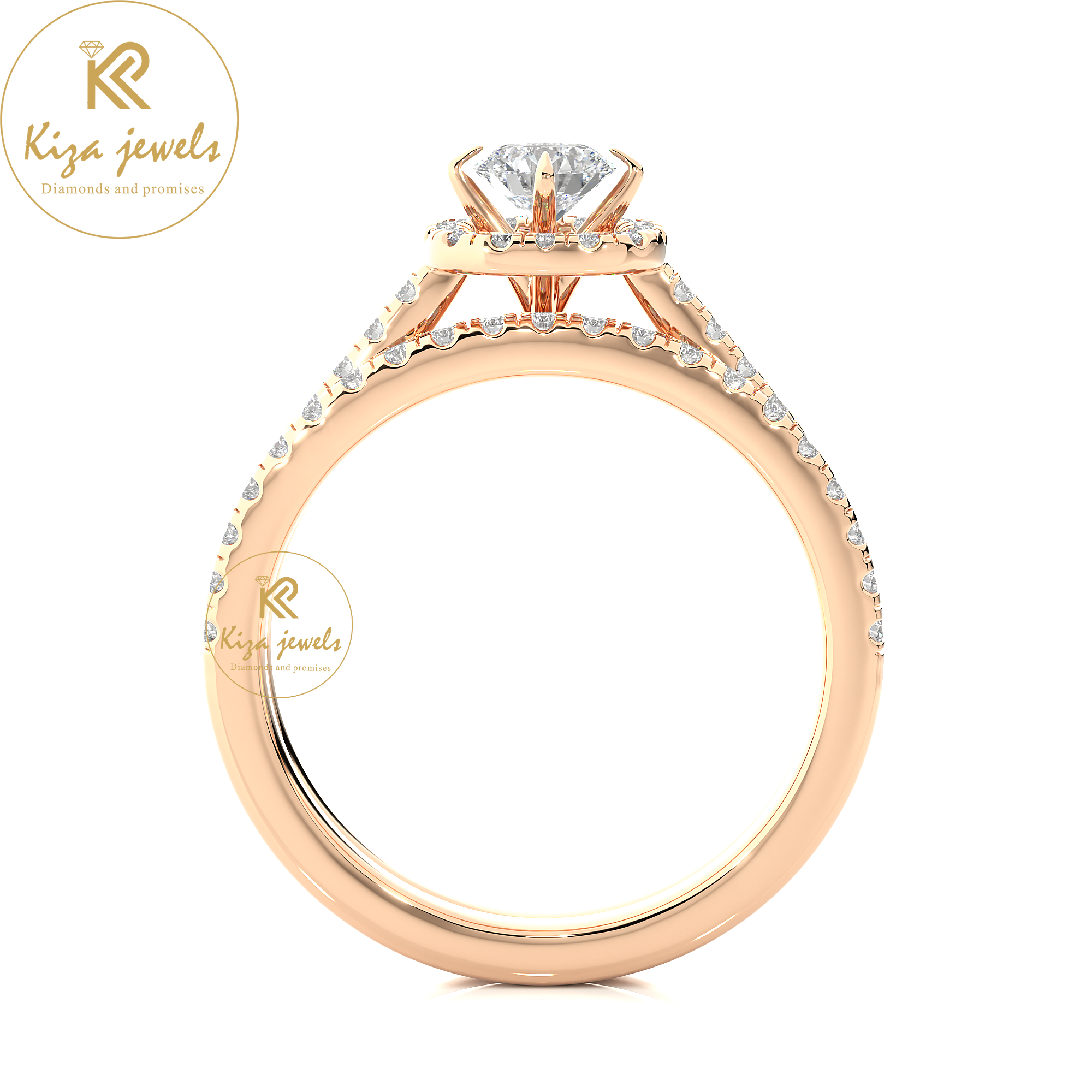 1.31 TDW Round Cut Women's Engagement Diamond Ring