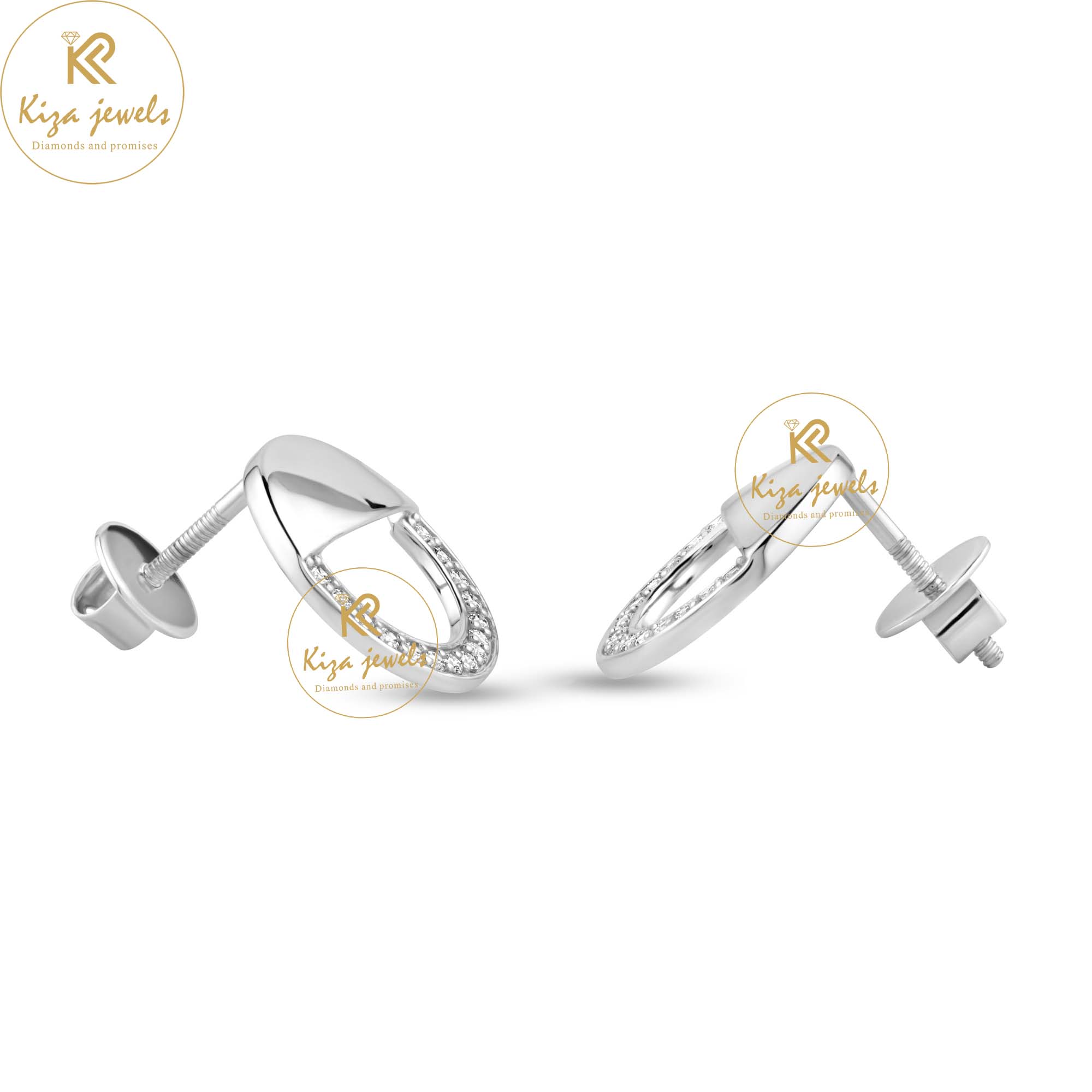 0.30 TDW Round Cut Diamond Stud Earring