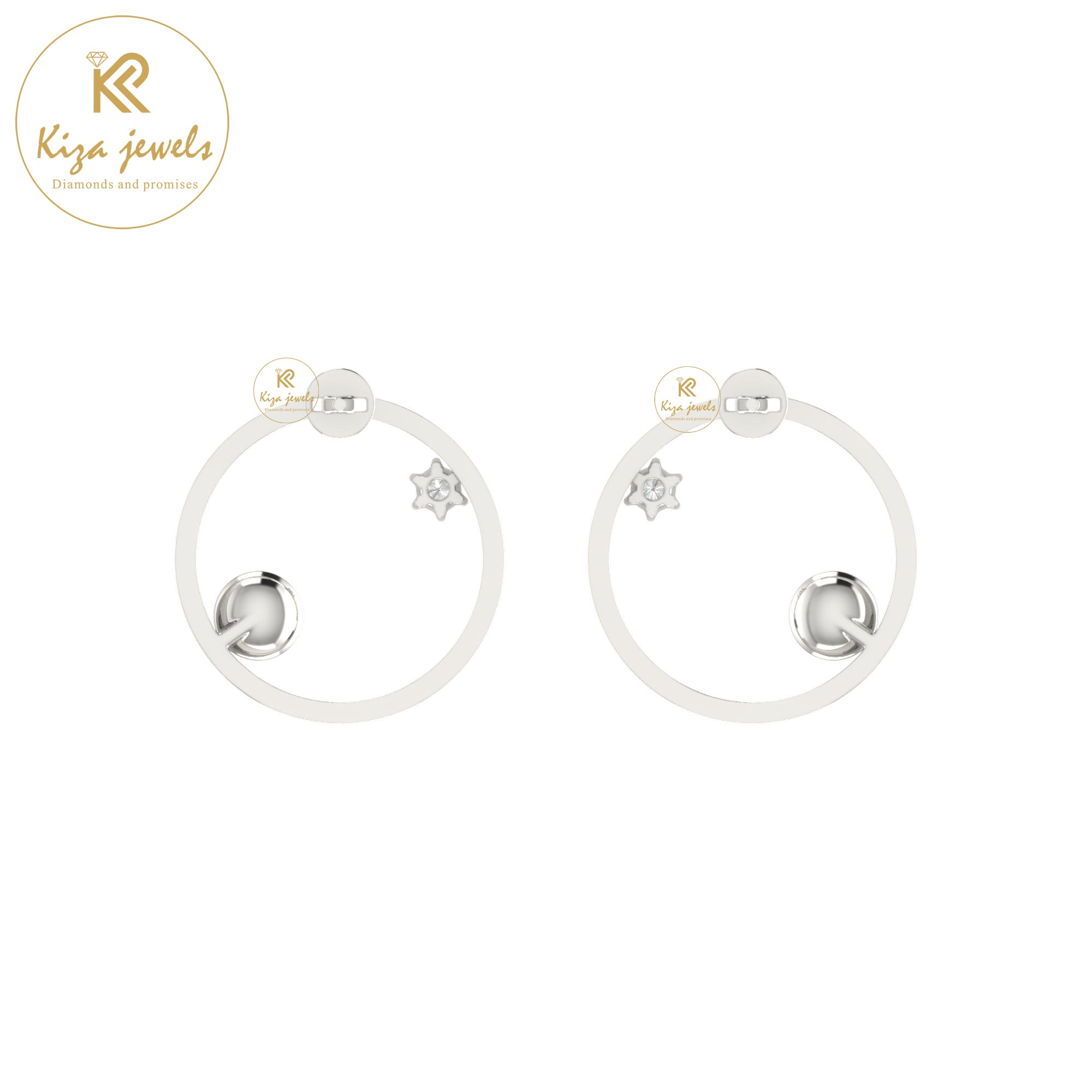 0.19 TDW Round Cut Diamond Women's Drop & Dangle Earring