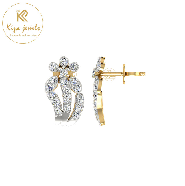 0.29 TDW Round Cut Diamond Women's Stud Earring