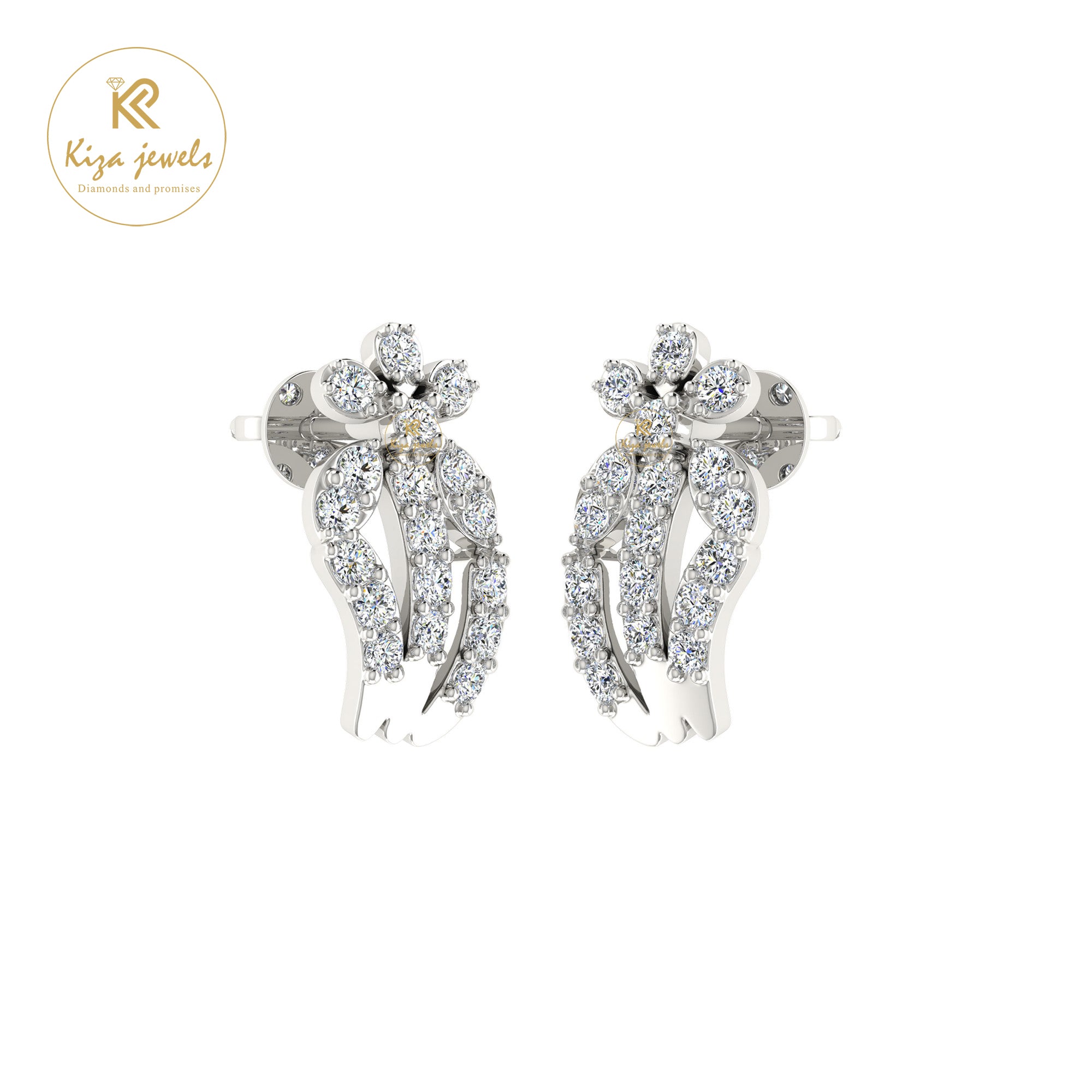 0.29 TDW Round Cut Diamond Women's Stud Earring