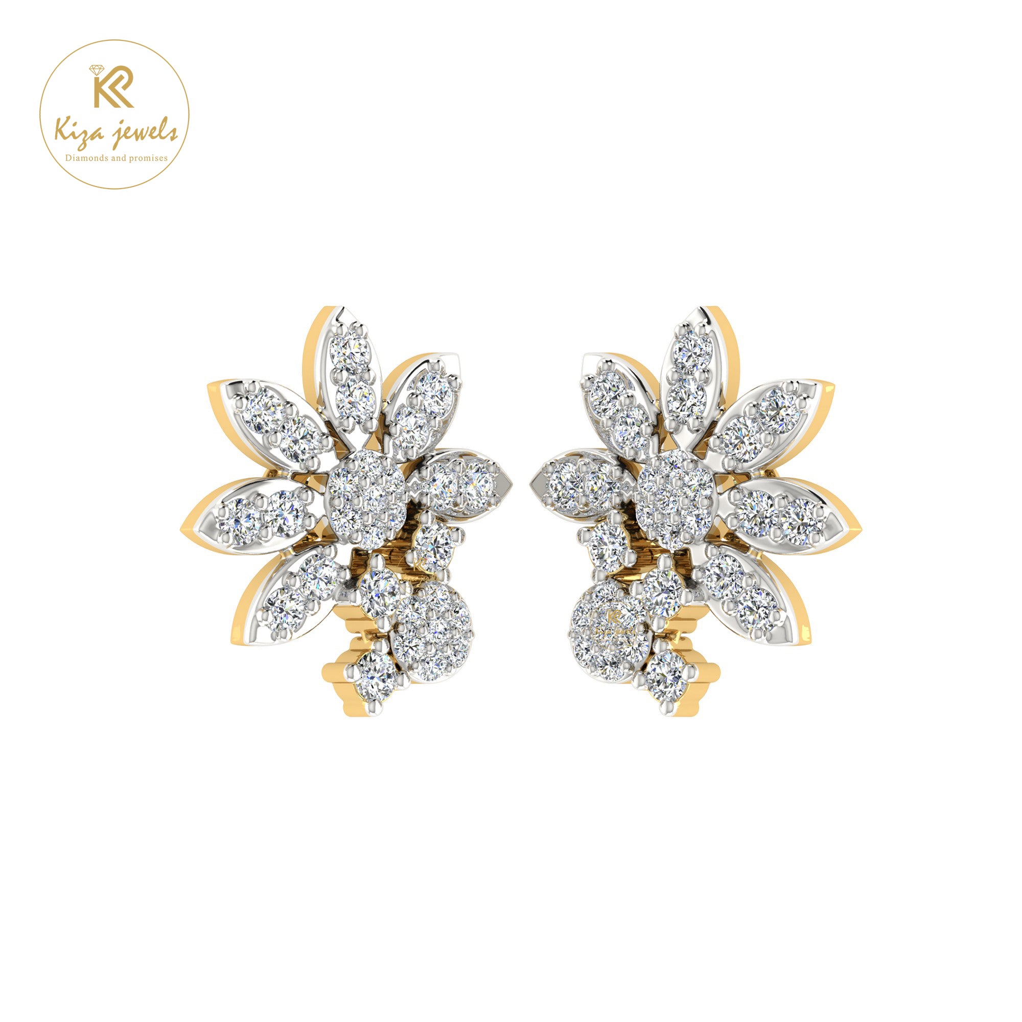 0.80 TDW Round Cut Diamond Women's Stud Earring