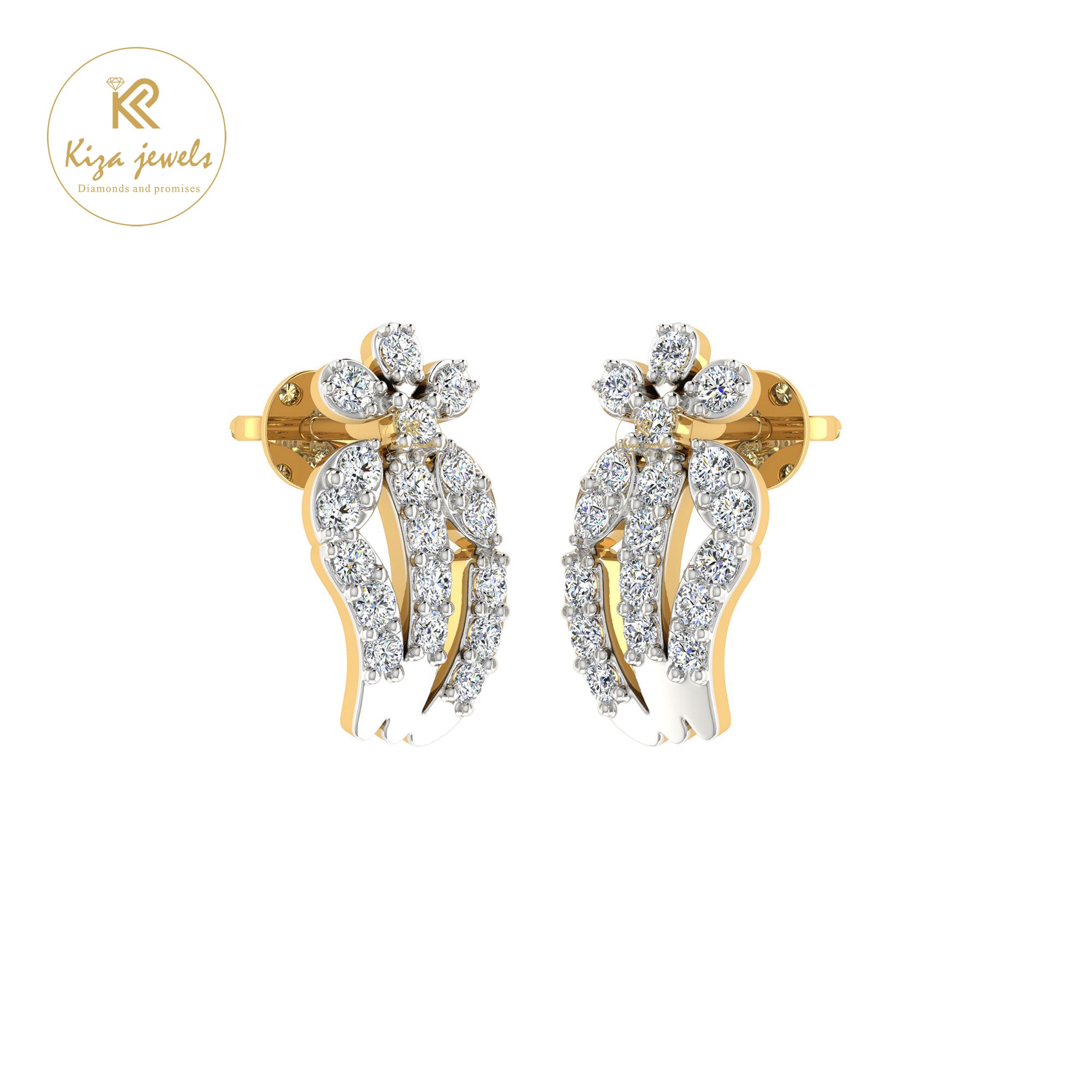 0.29 TDW Round Cut Diamond Women's Stud Earring