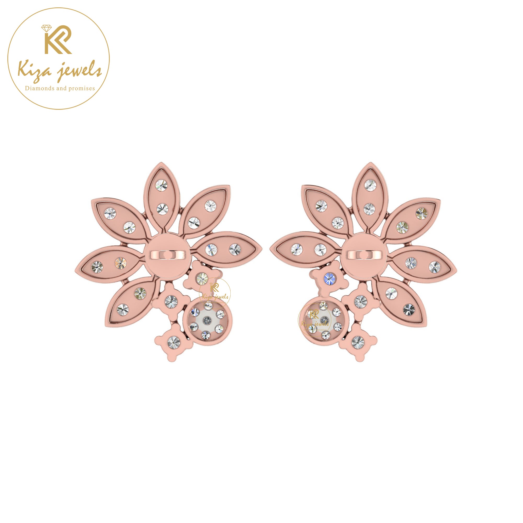 0.80 TDW Round Cut Diamond Women's Stud Earring