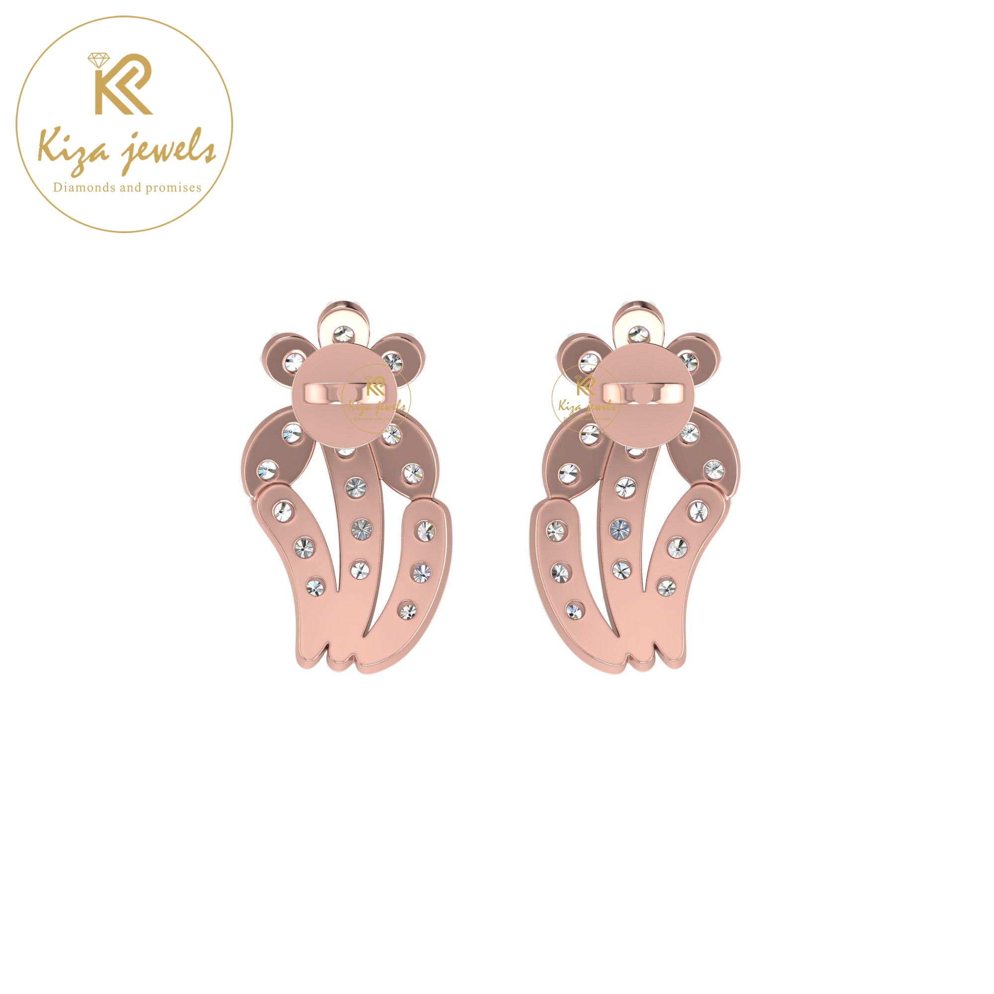 0.29 TDW Round Cut Diamond Women's Stud Earring