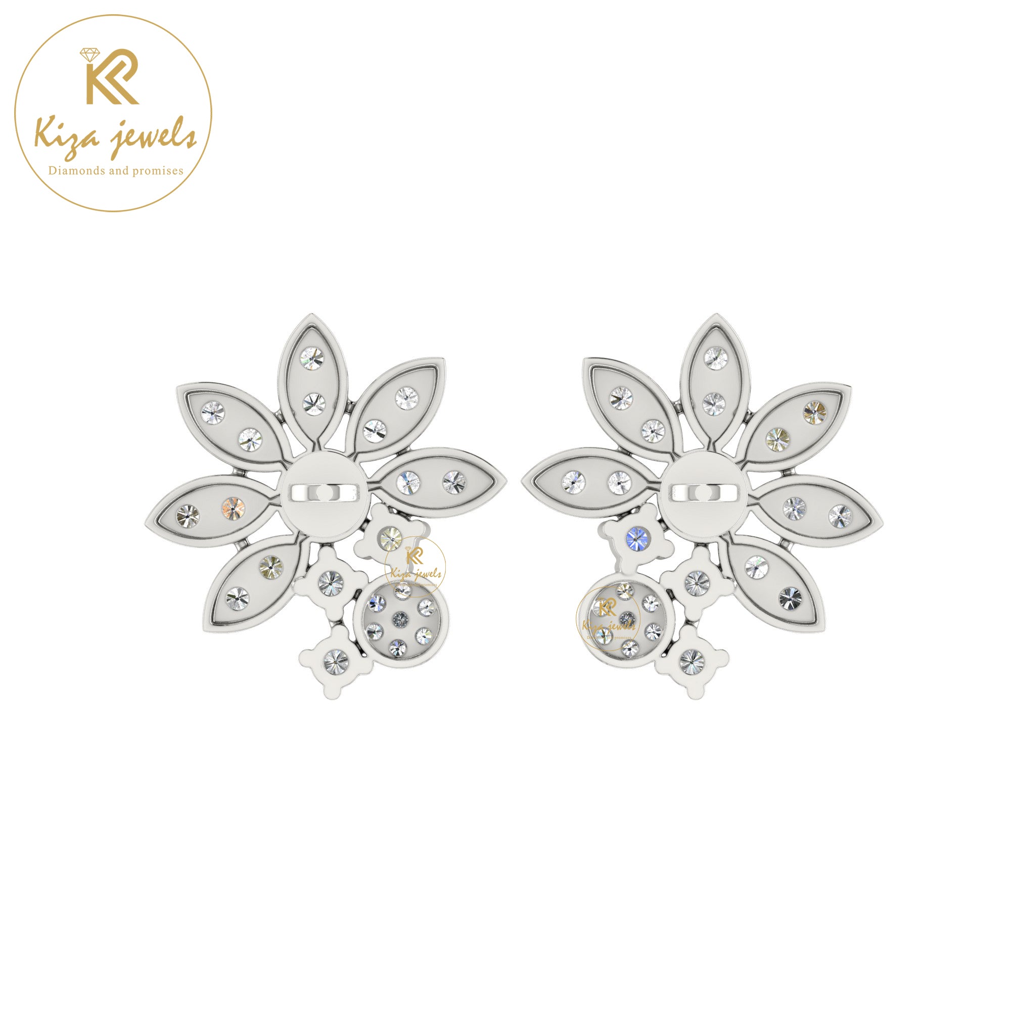 0.80 TDW Round Cut Diamond Women's Stud Earring