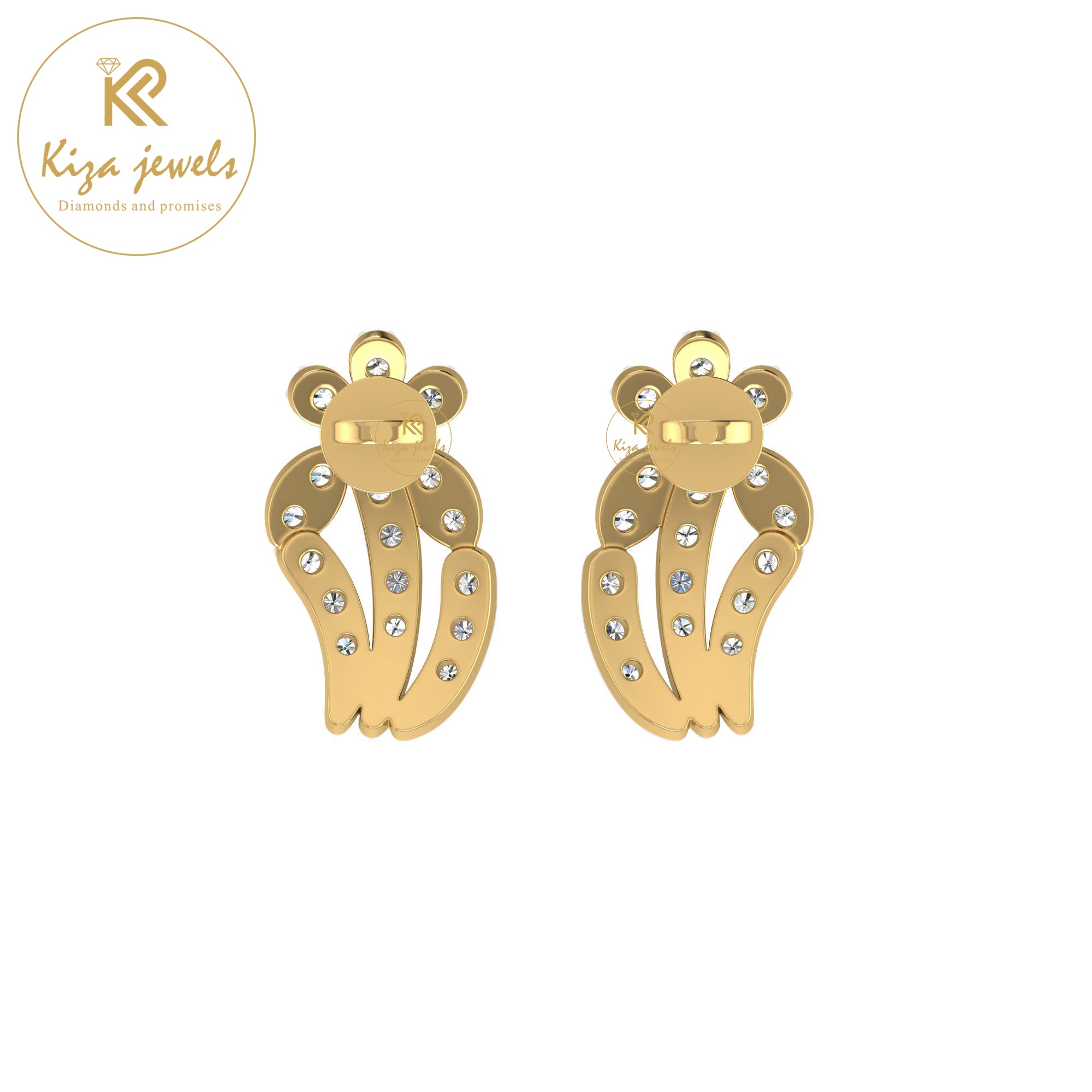 0.29 TDW Round Cut Diamond Women's Stud Earring