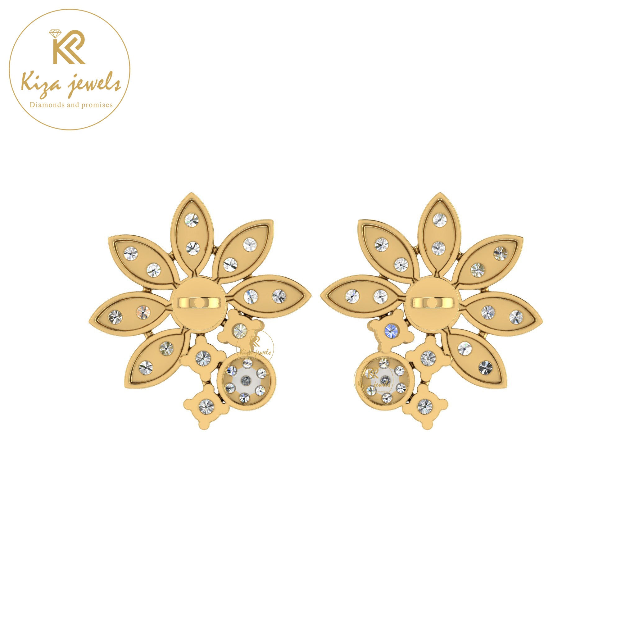 0.80 TDW Round Cut Diamond Women's Stud Earring