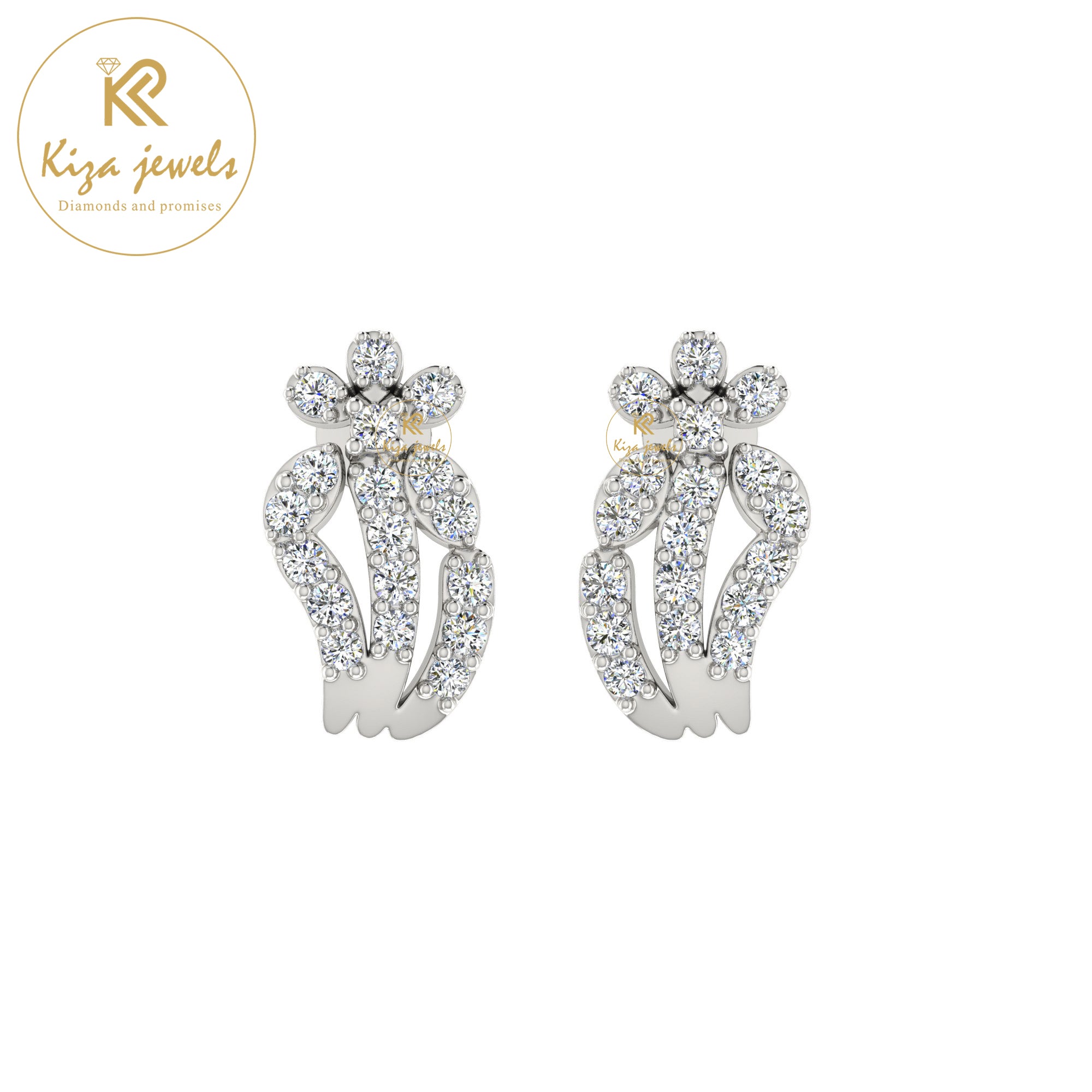 0.29 TDW Round Cut Diamond Women's Stud Earring