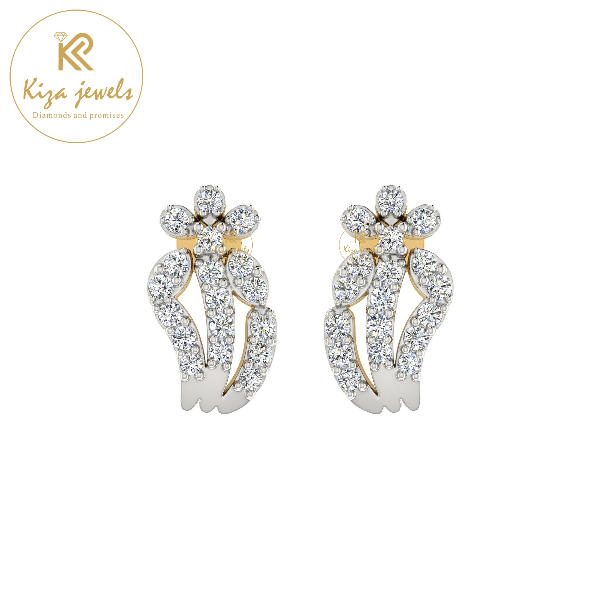 0.29 TDW Round Cut Diamond Women's Stud Earring