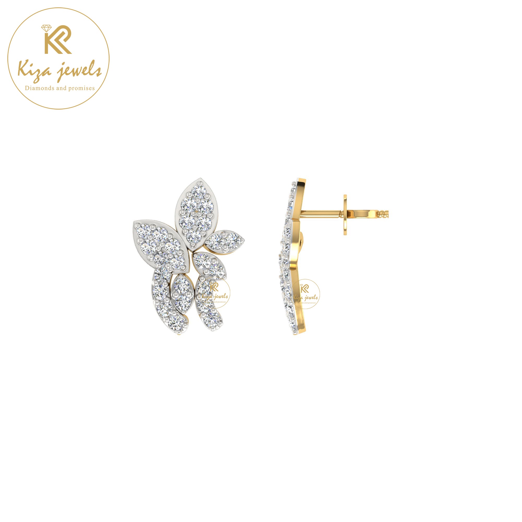 0.40 TDW Round Cut Diamond Women's Stud Earring