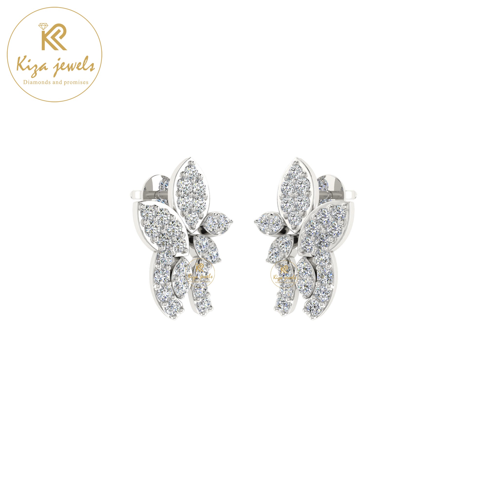 0.40 TDW Round Cut Diamond Women's Stud Earring