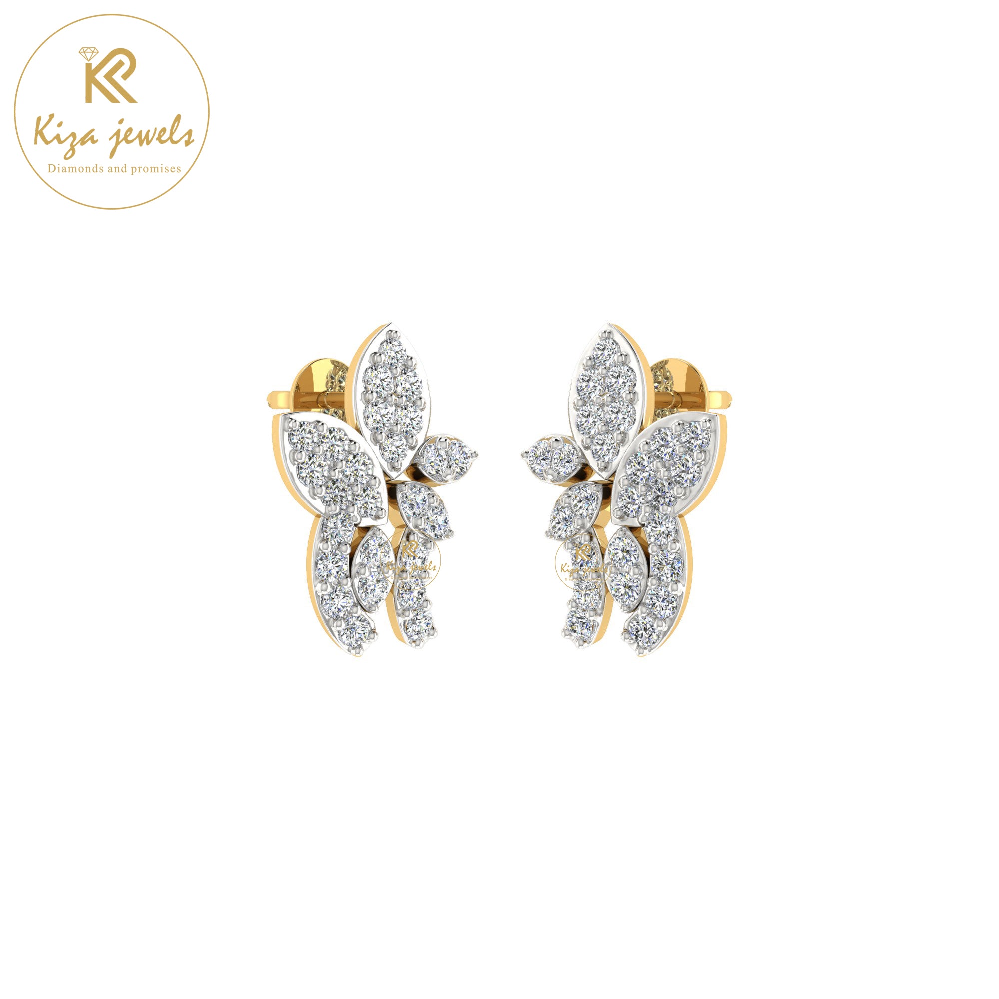 0.40 TDW Round Cut Diamond Women's Stud Earring