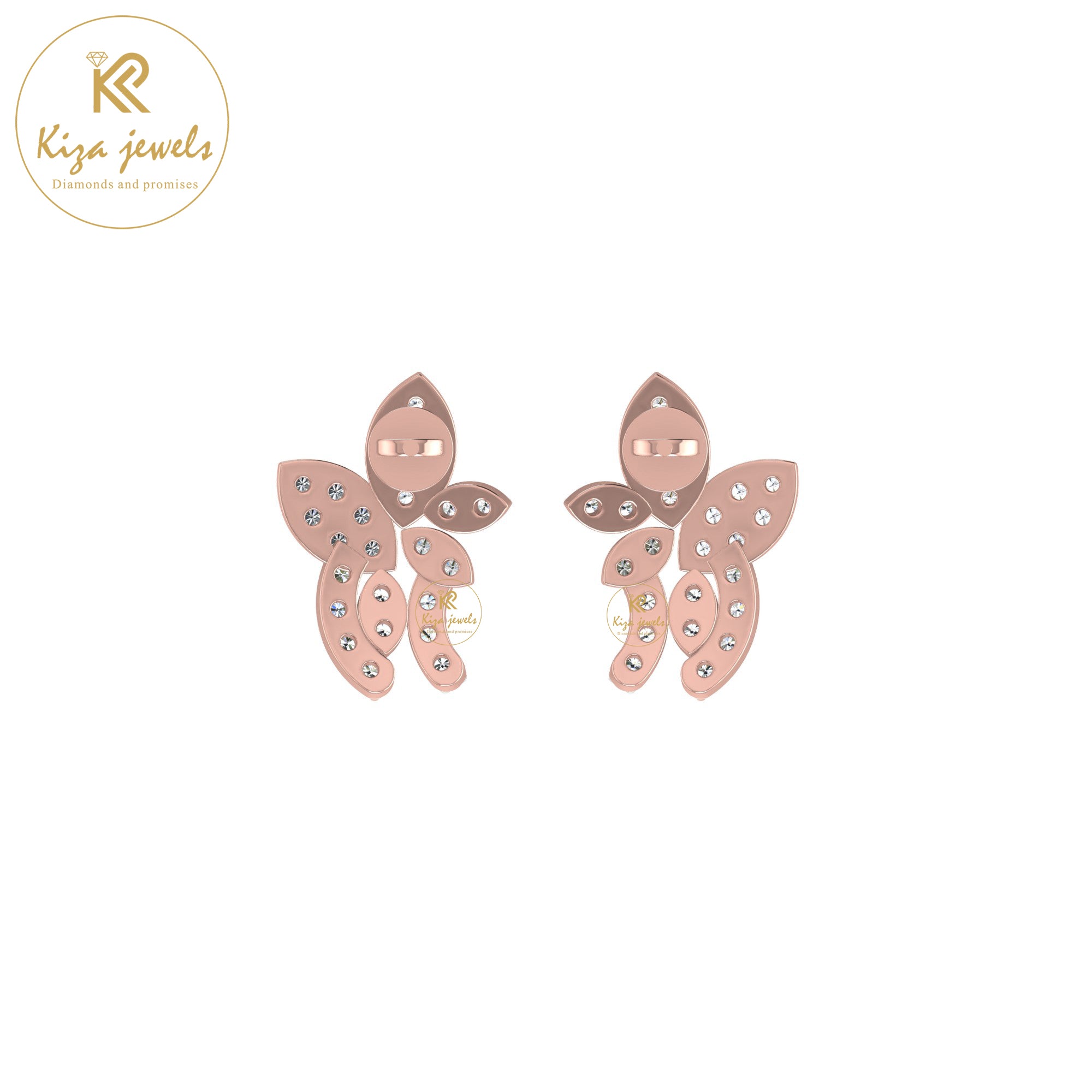 0.40 TDW Round Cut Diamond Women's Stud Earring