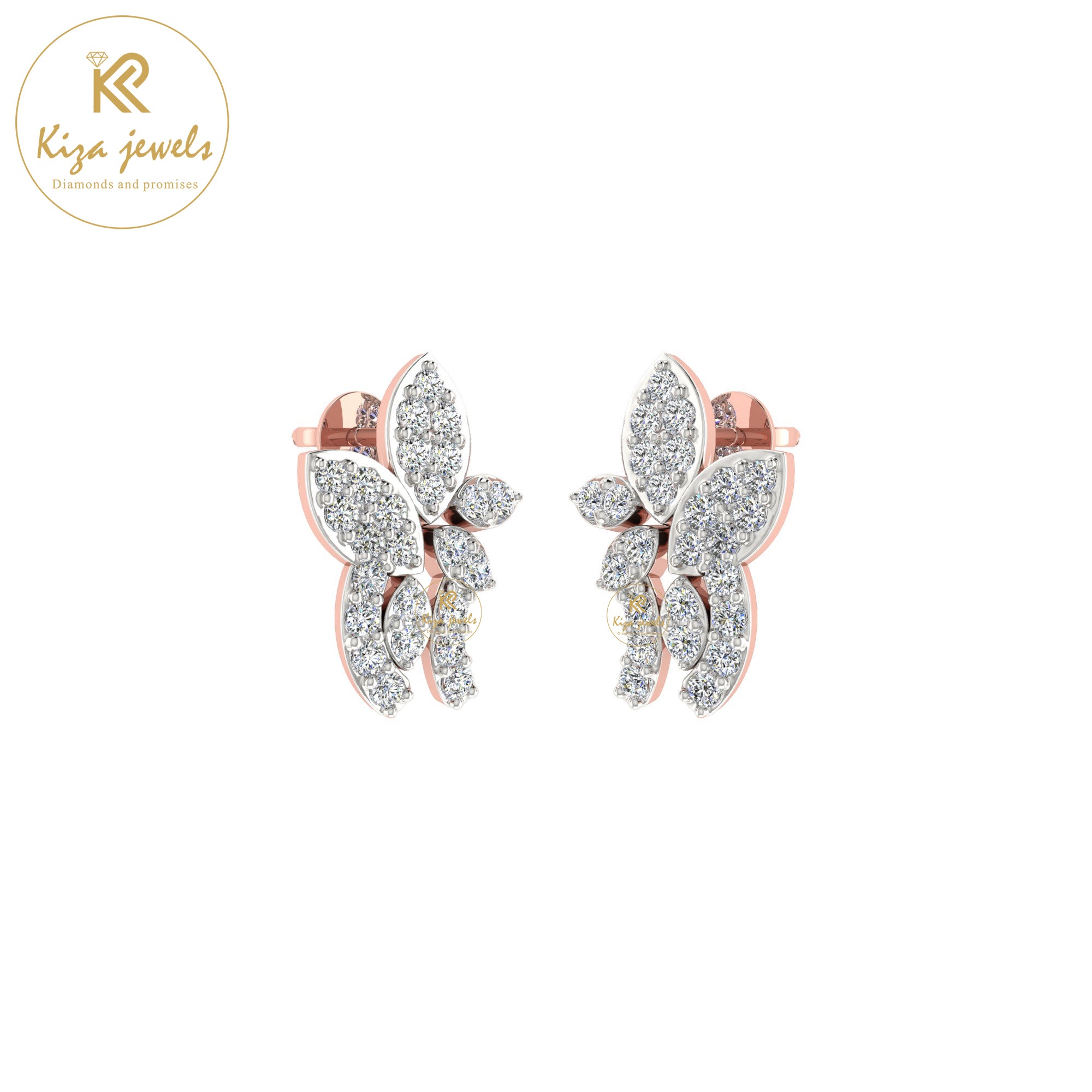 0.40 TDW Round Cut Diamond Women's Stud Earring