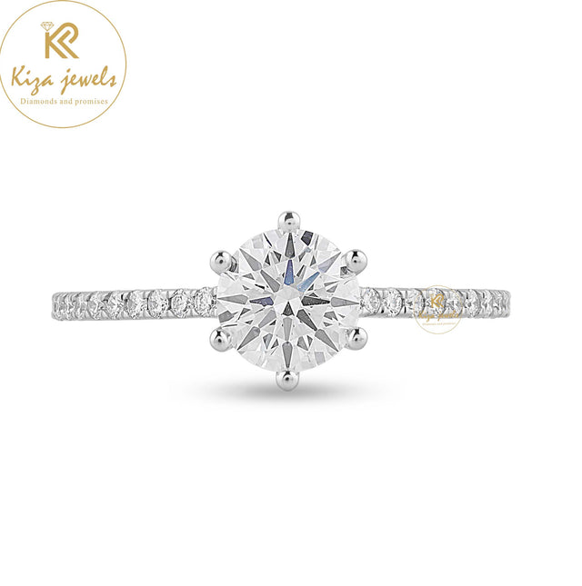 1.172 TDW Round Cut Women's Engagement Diamond Ring