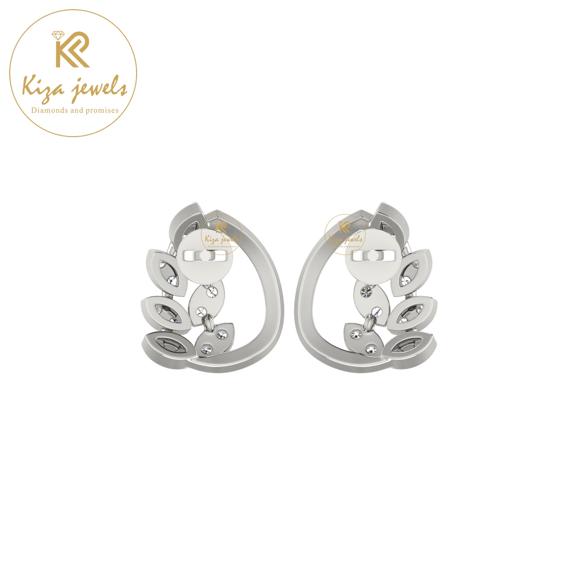 0.23 TDW Round Cut Diamond Women's Stud Earring