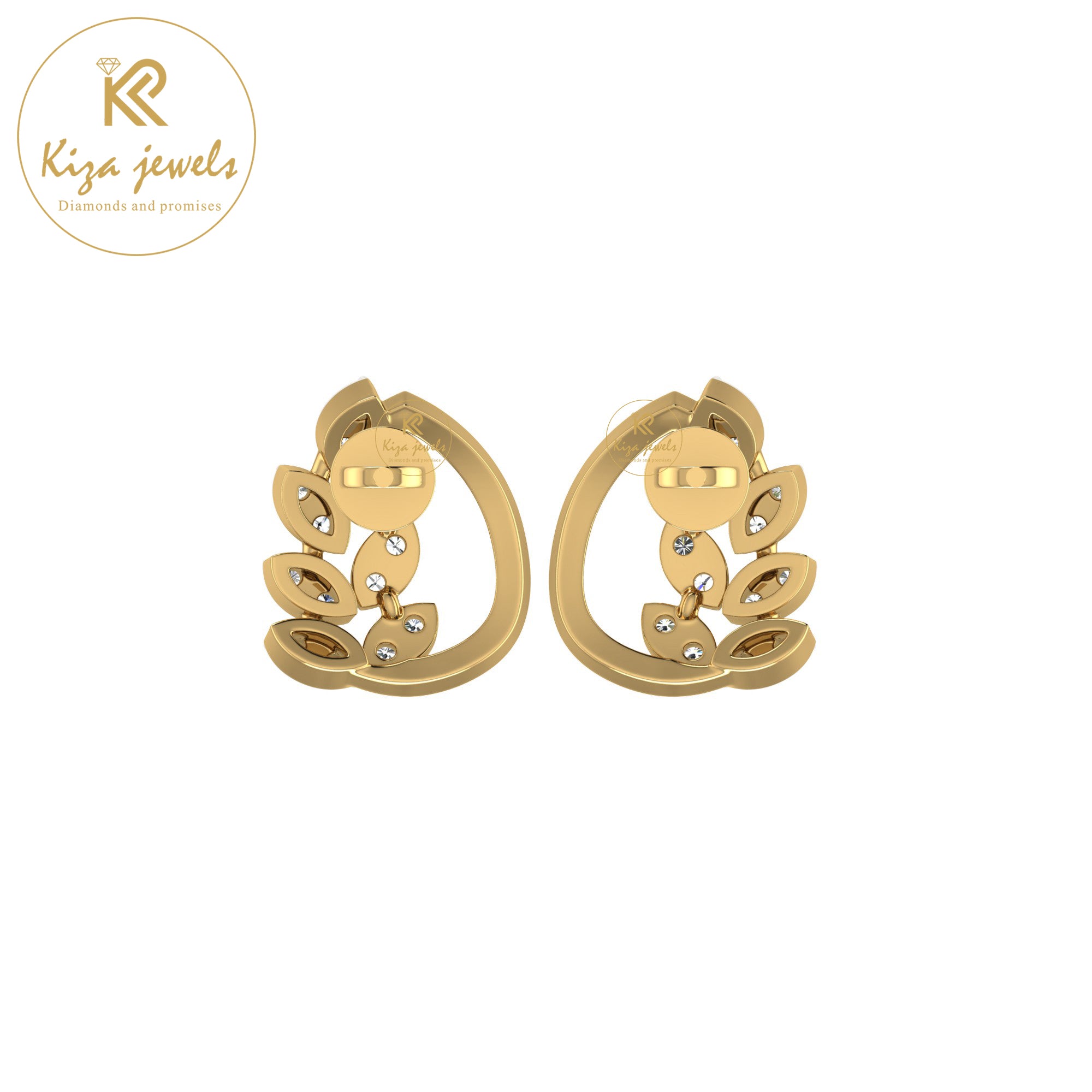 0.23 TDW Round Cut Diamond Women's Stud Earring