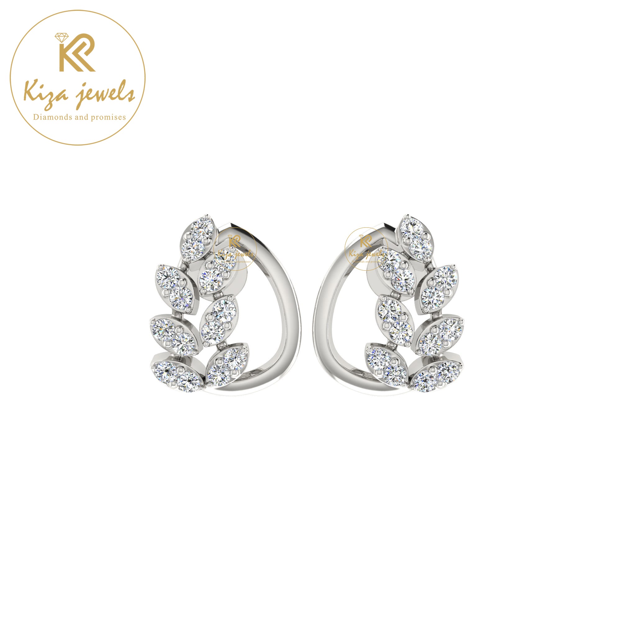 0.23 TDW Round Cut Diamond Women's Stud Earring