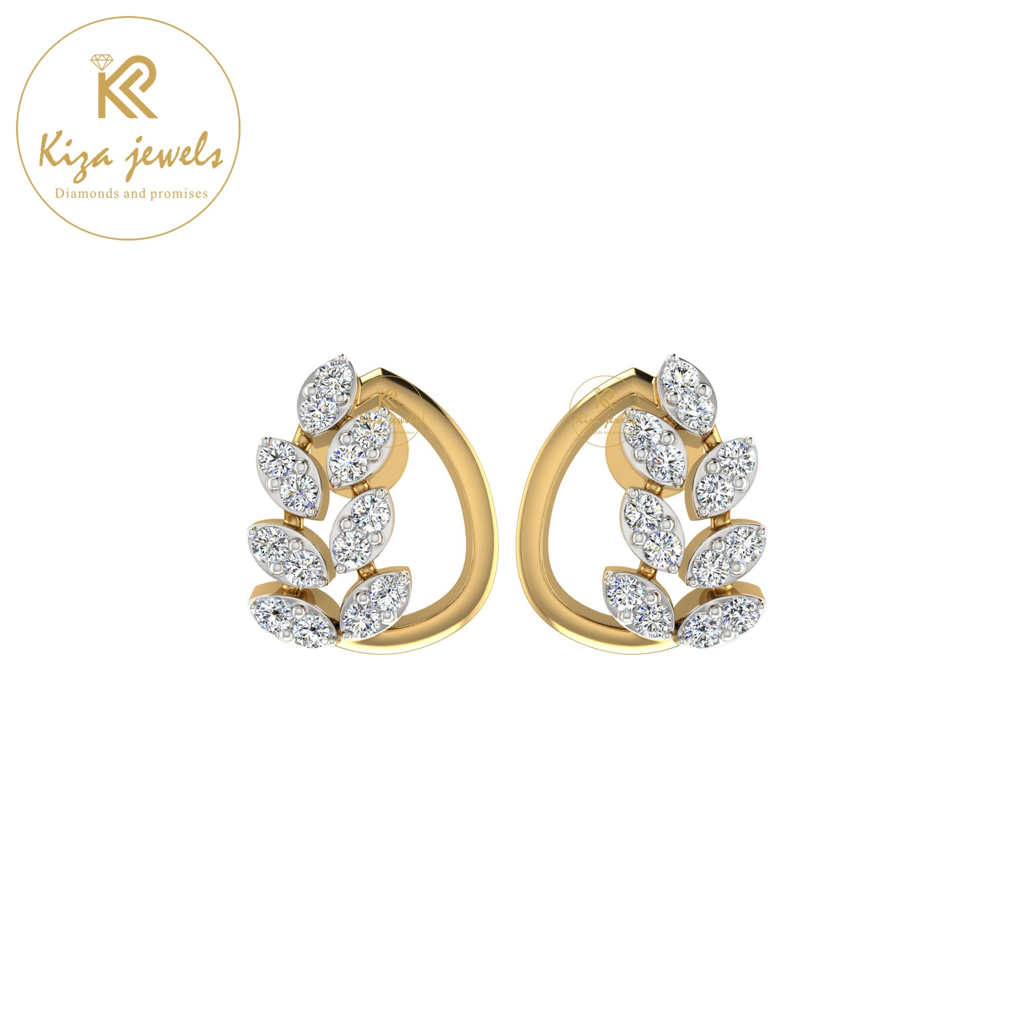 0.23 TDW Round Cut Diamond Women's Stud Earring