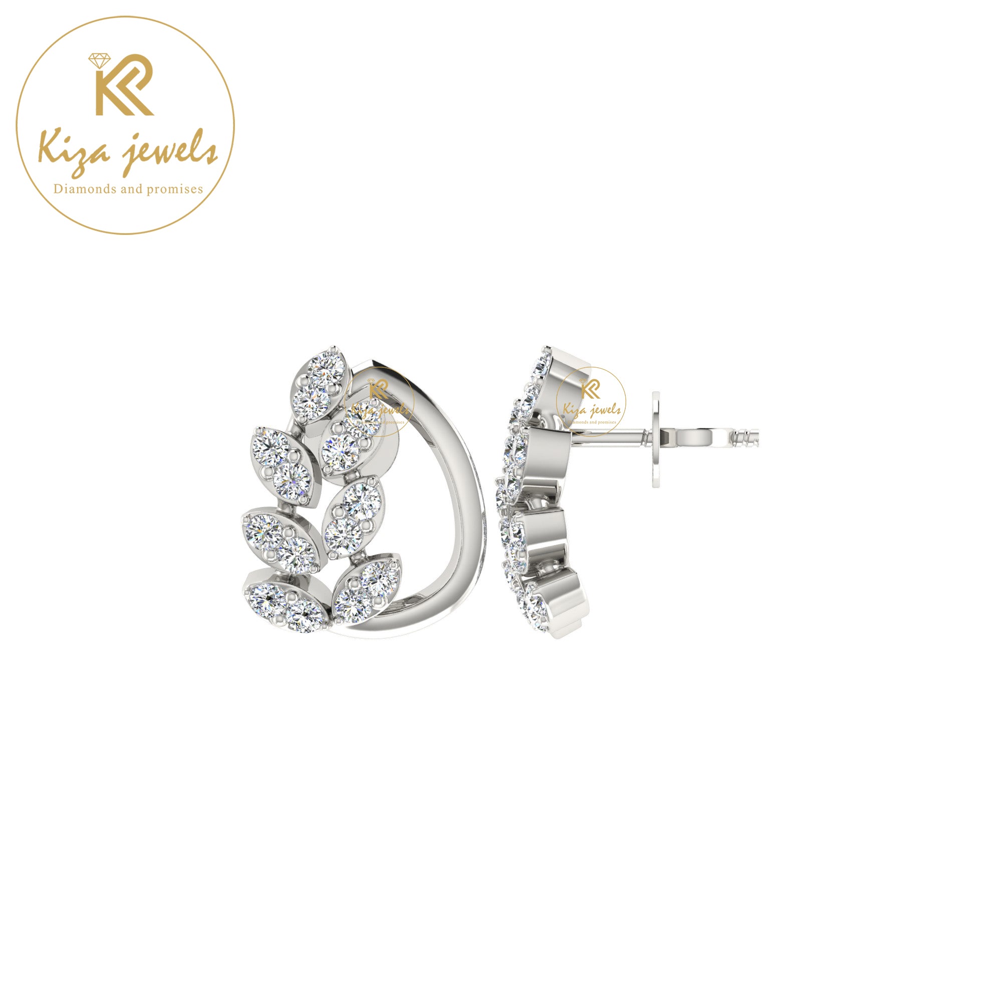 0.23 TDW Round Cut Diamond Women's Stud Earring
