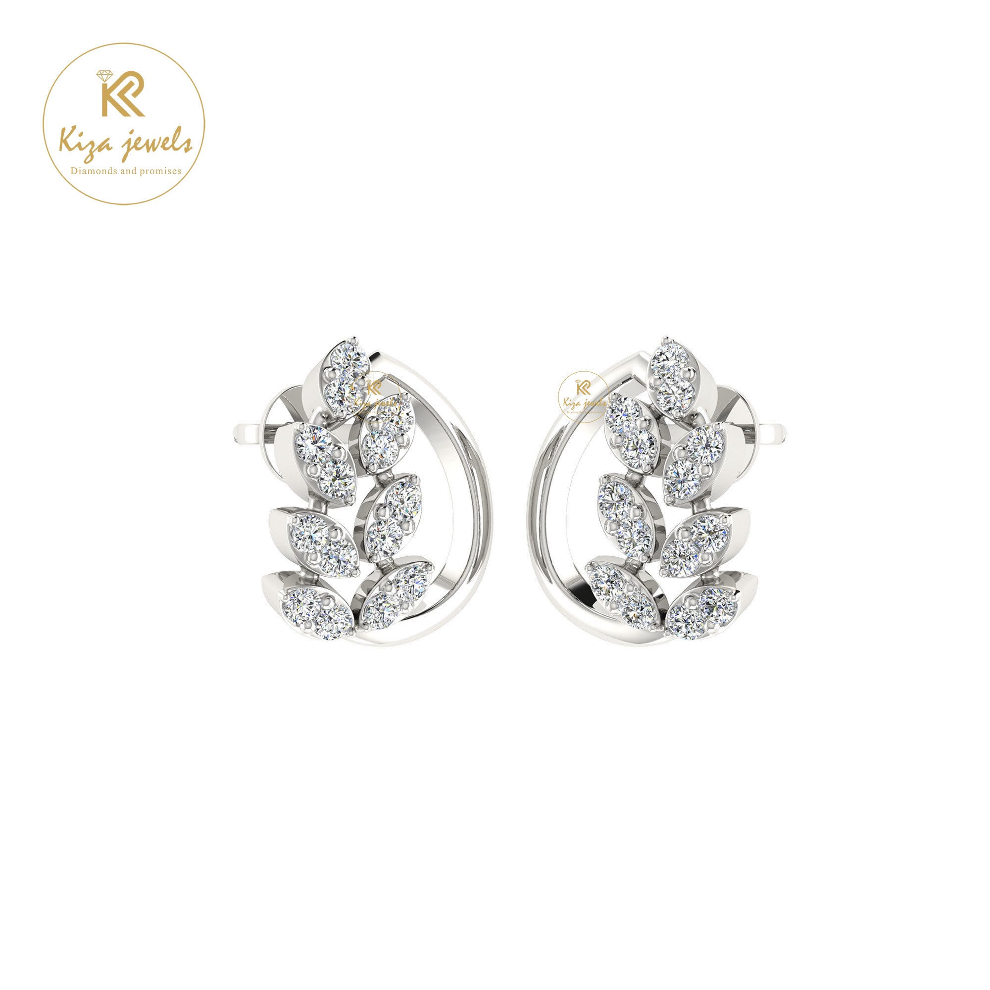 0.23 TDW Round Cut Diamond Women's Stud Earring