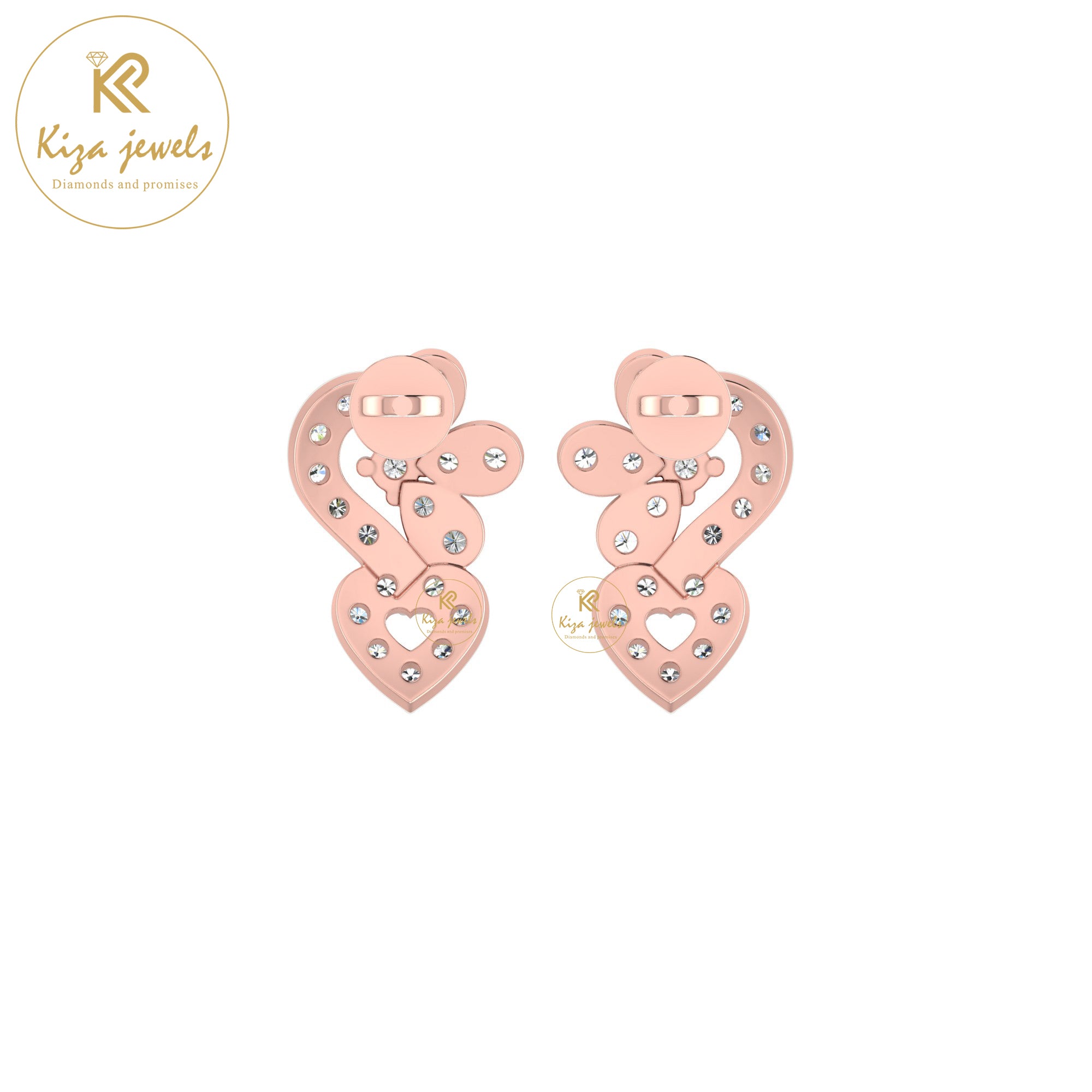 0.35 TDW Round Cut Diamond Women's Stud Earring