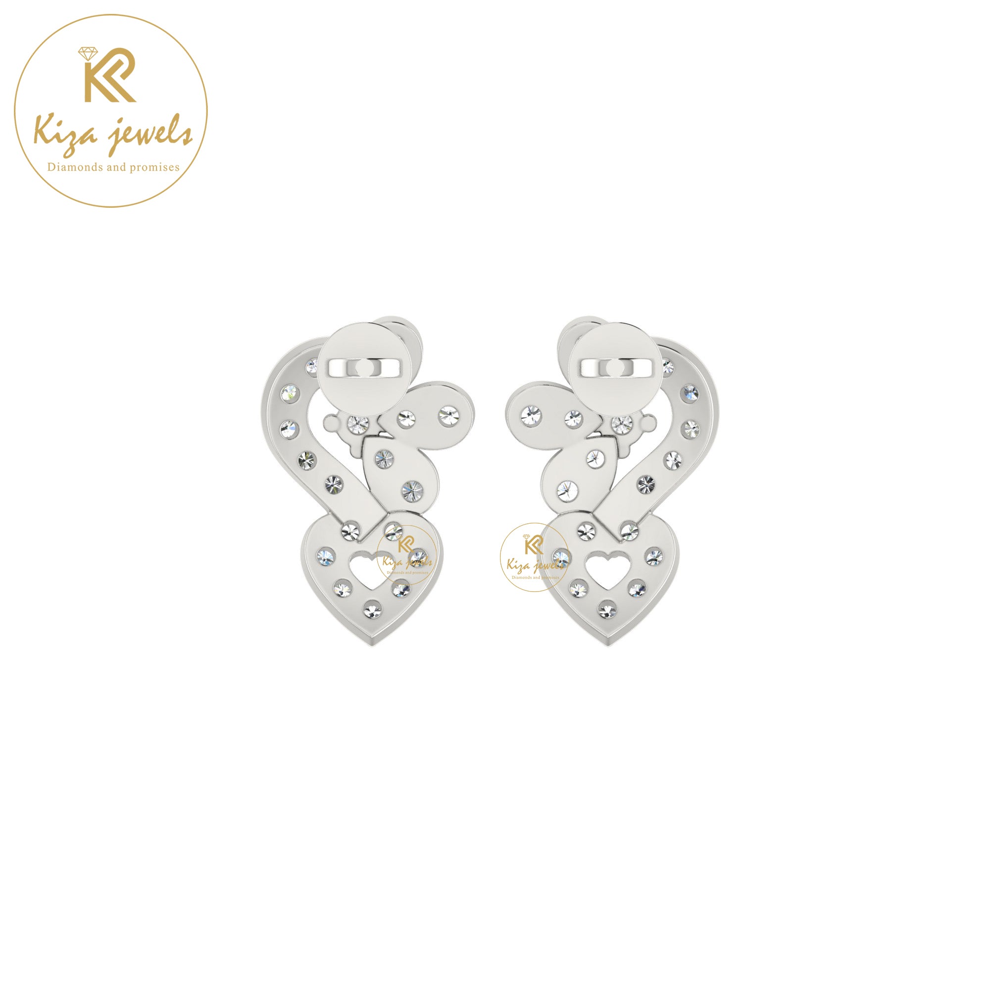0.35 TDW Round Cut Diamond Women's Stud Earring