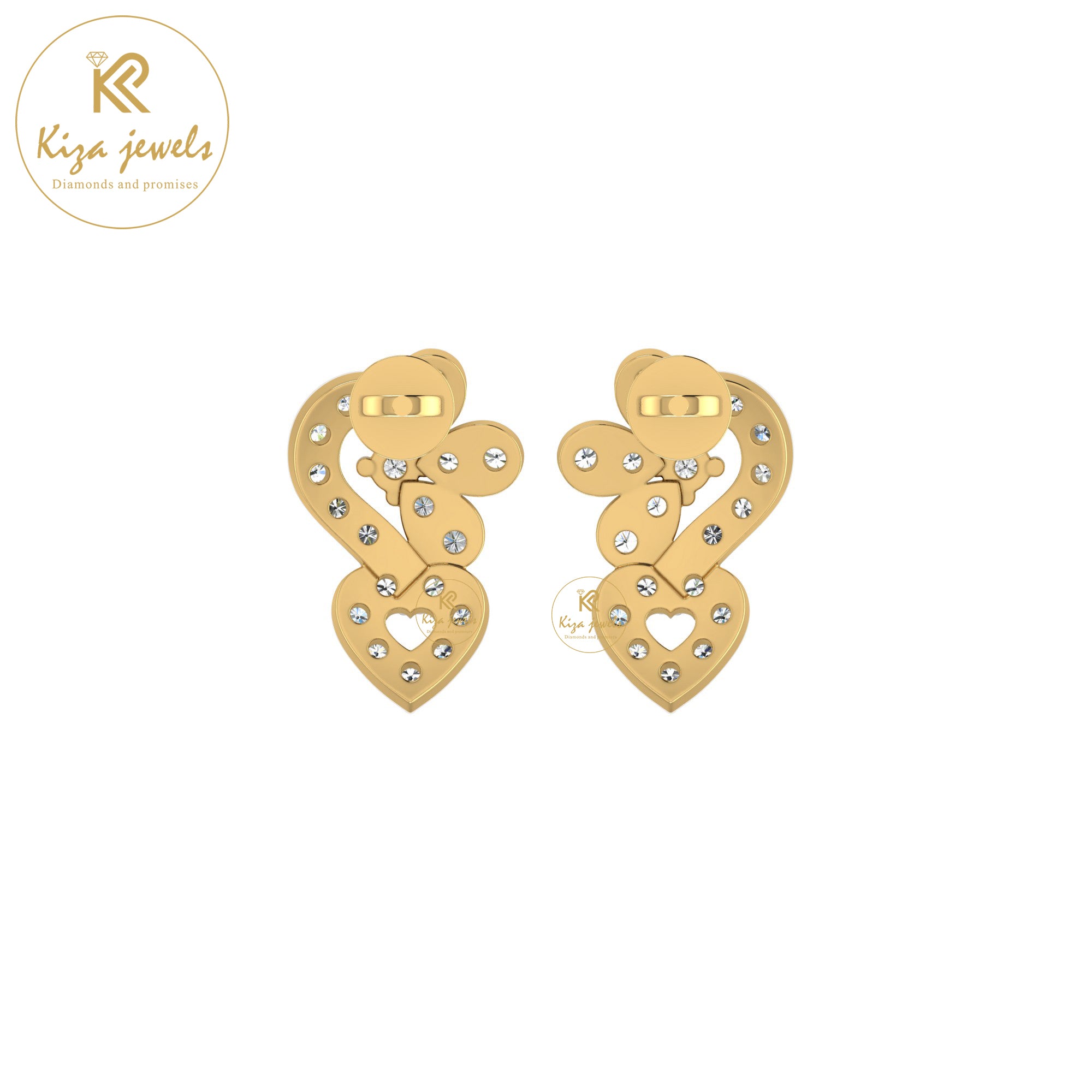 0.35 TDW Round Cut Diamond Women's Stud Earring