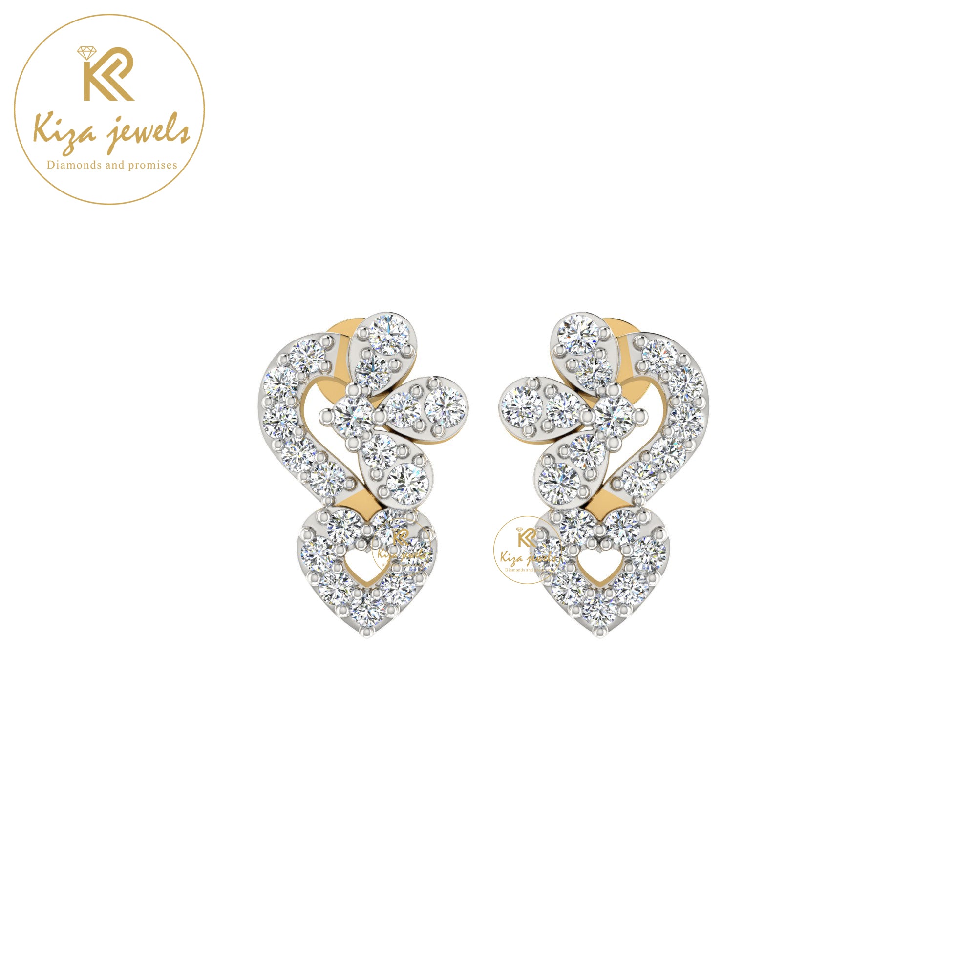 0.35 TDW Round Cut Diamond Women's Stud Earring